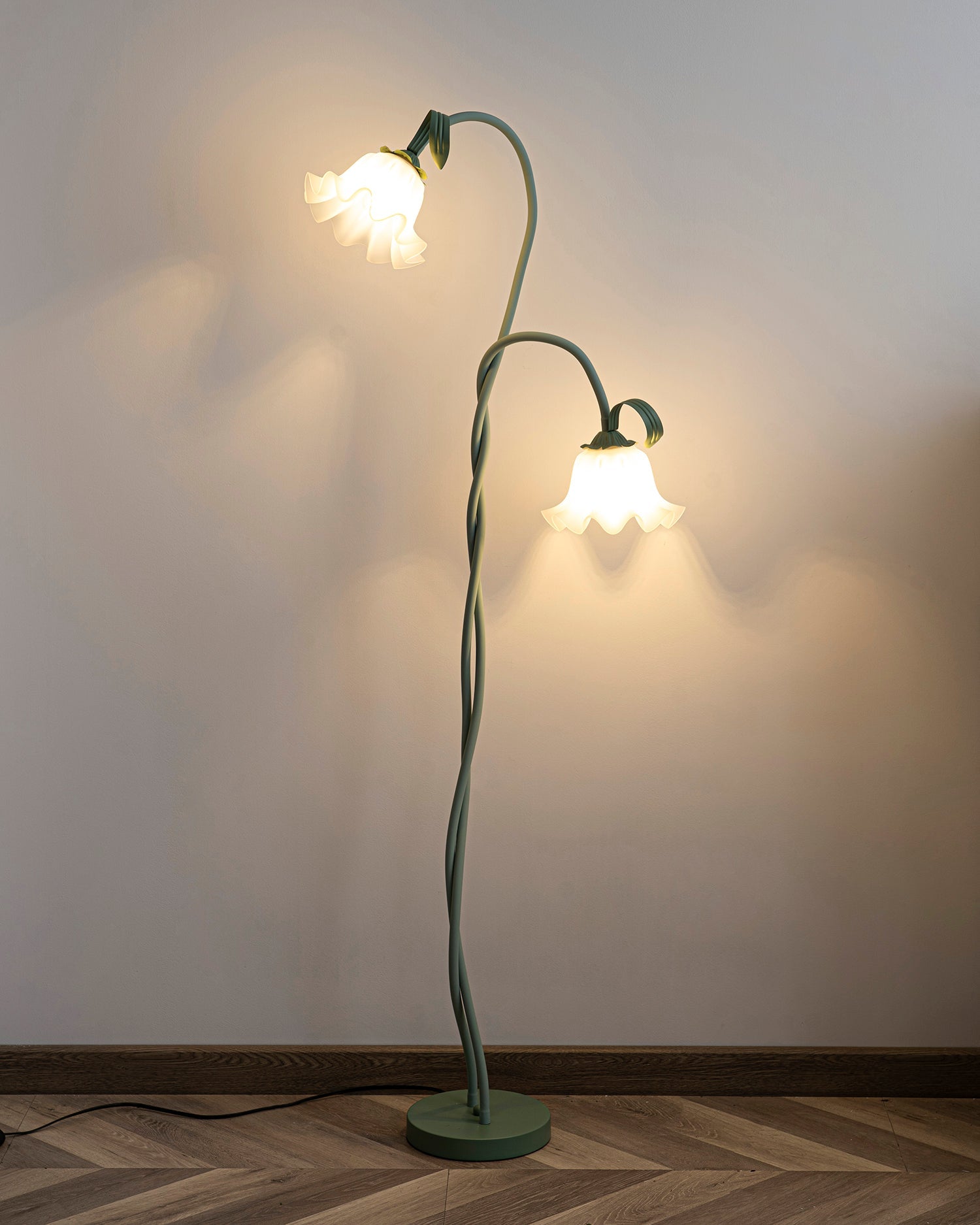 Wrenayo Floral Floor Lamp