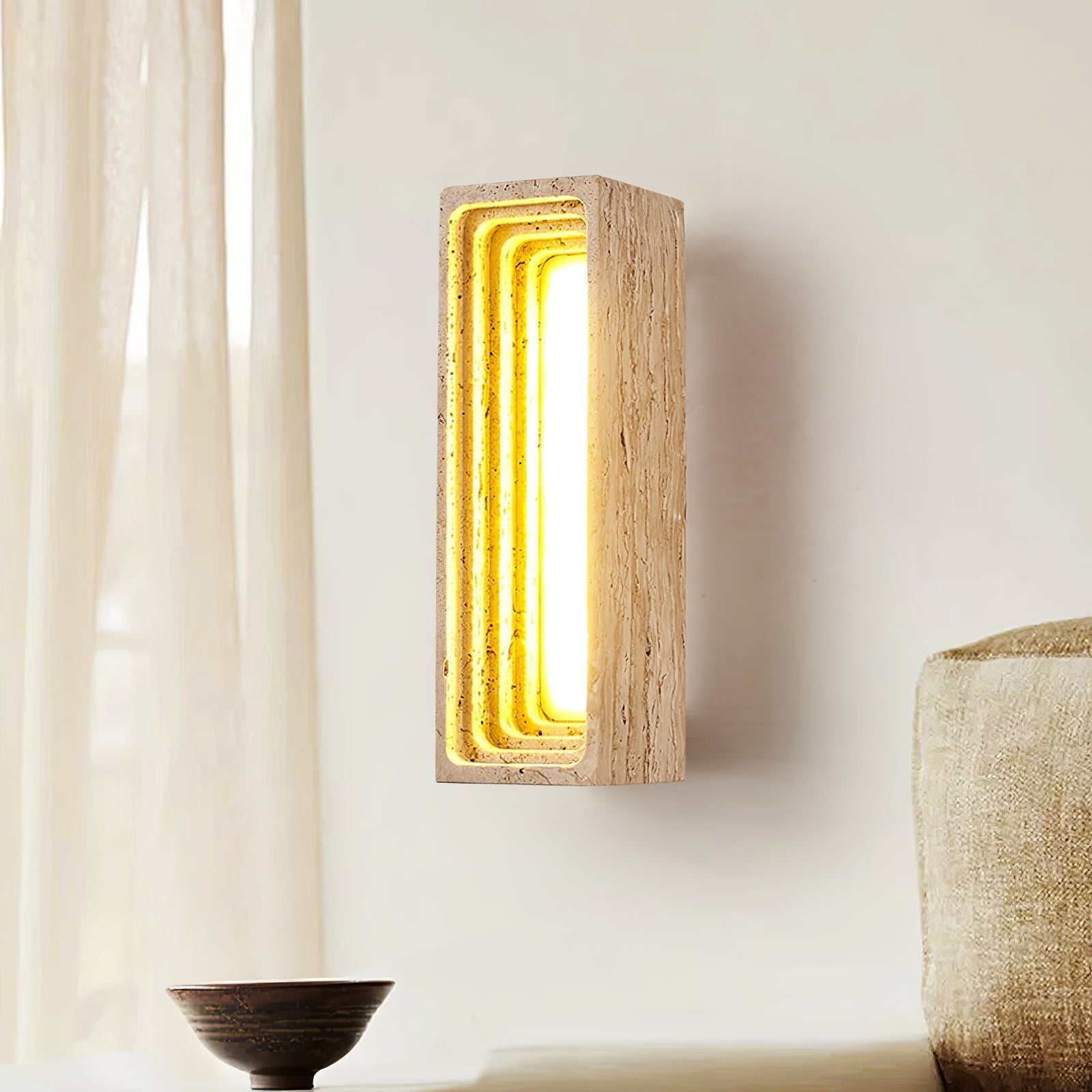 Cemiyo Travertine Wall Light