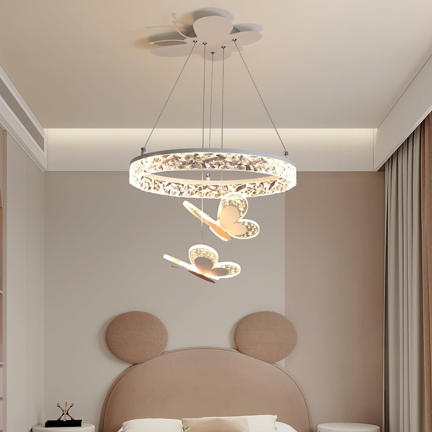 Colourful Butterfly Nursery Pendant Light