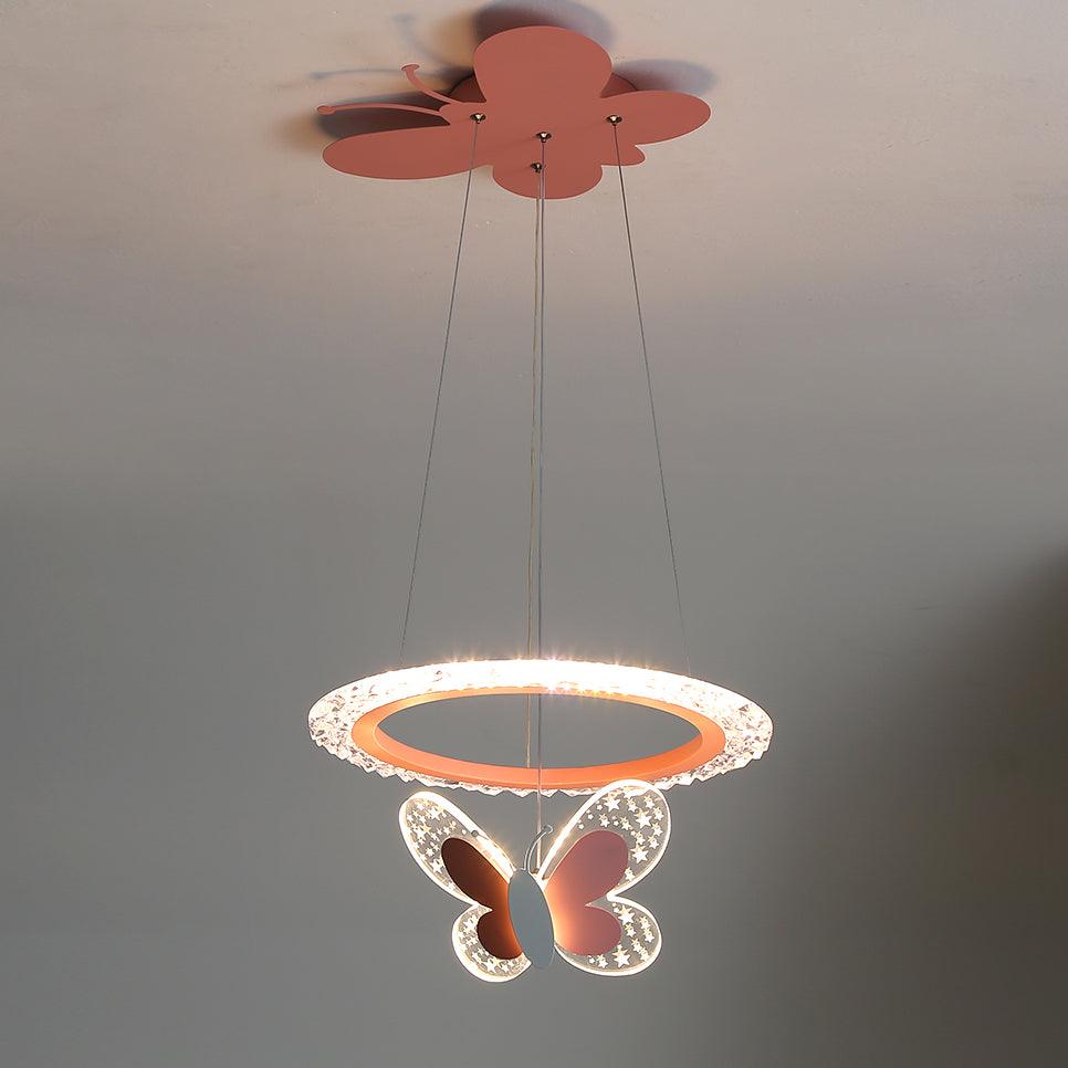 Colourful Butterfly Nursery Pendant Light