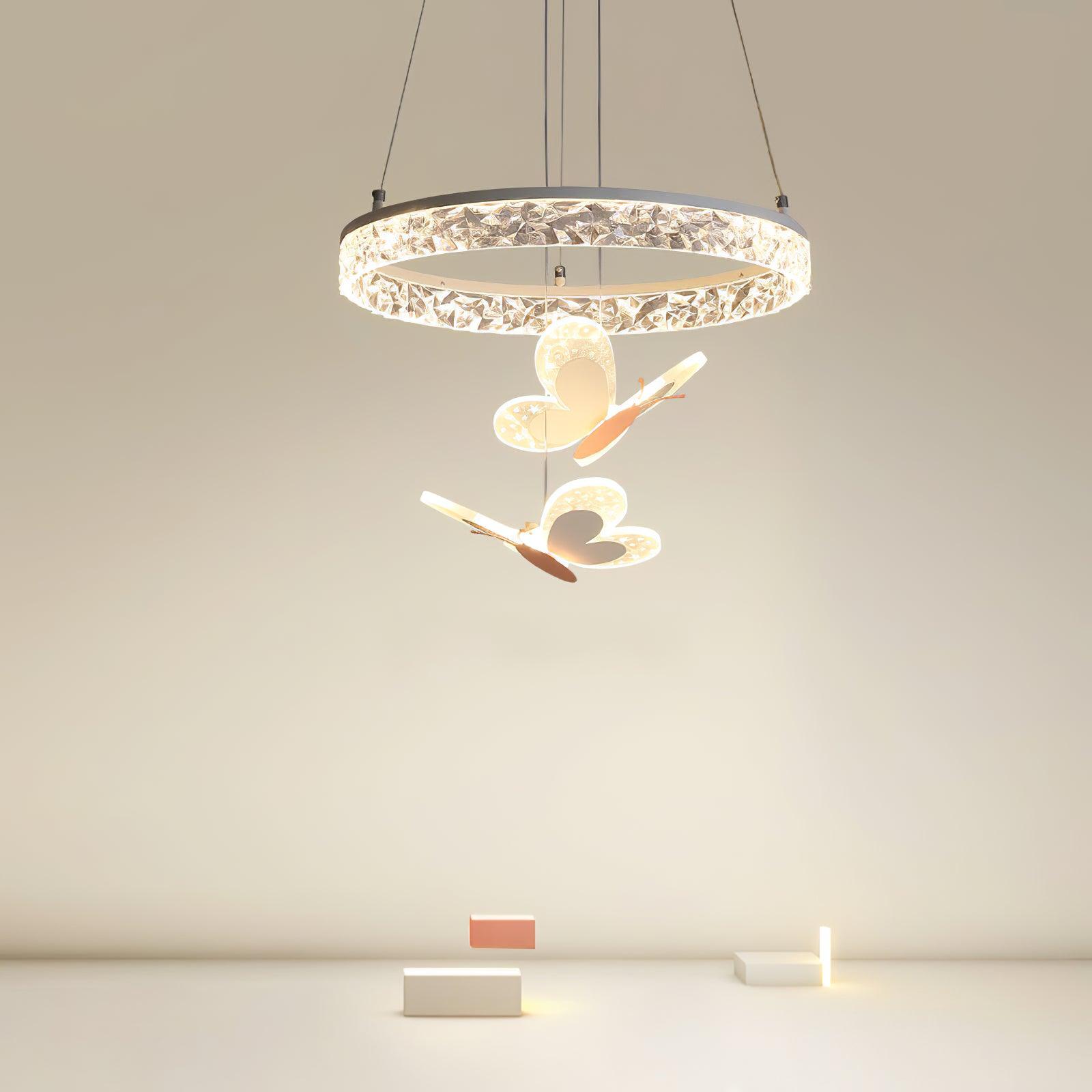 Colourful Butterfly Nursery Pendant Light