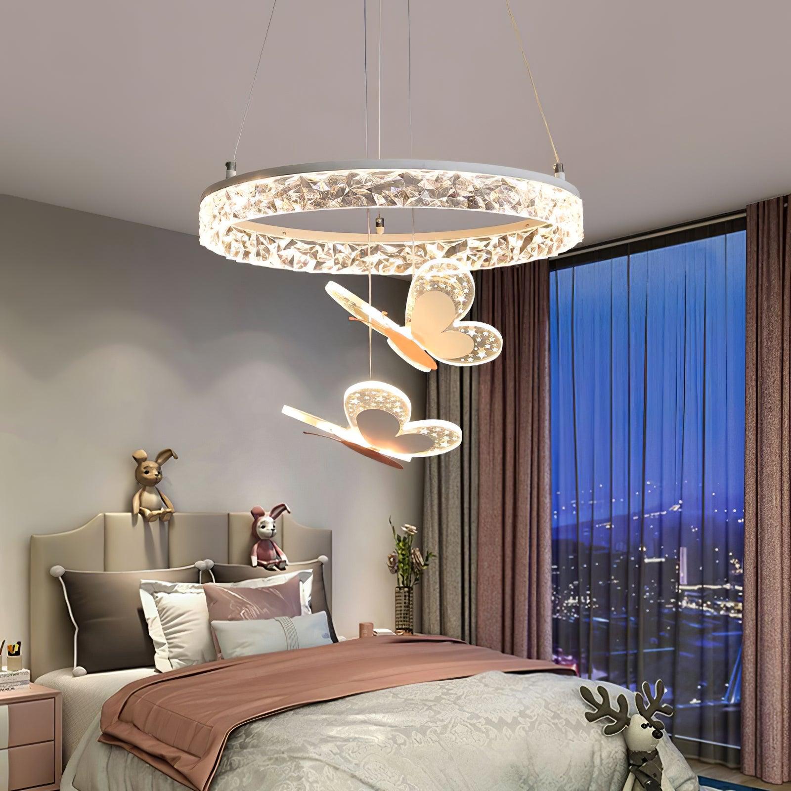 Colourful Butterfly Nursery Pendant Light
