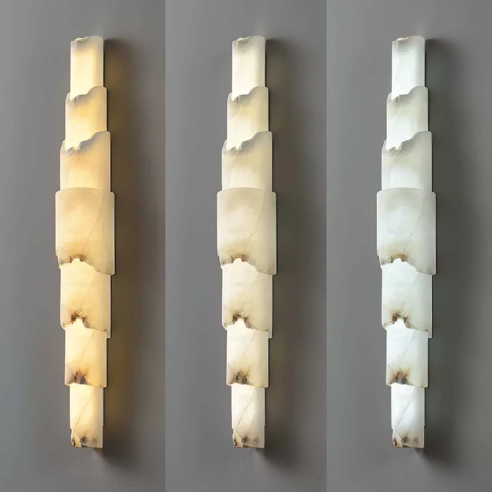 Temiyzo Layered Alabaster Wall Light