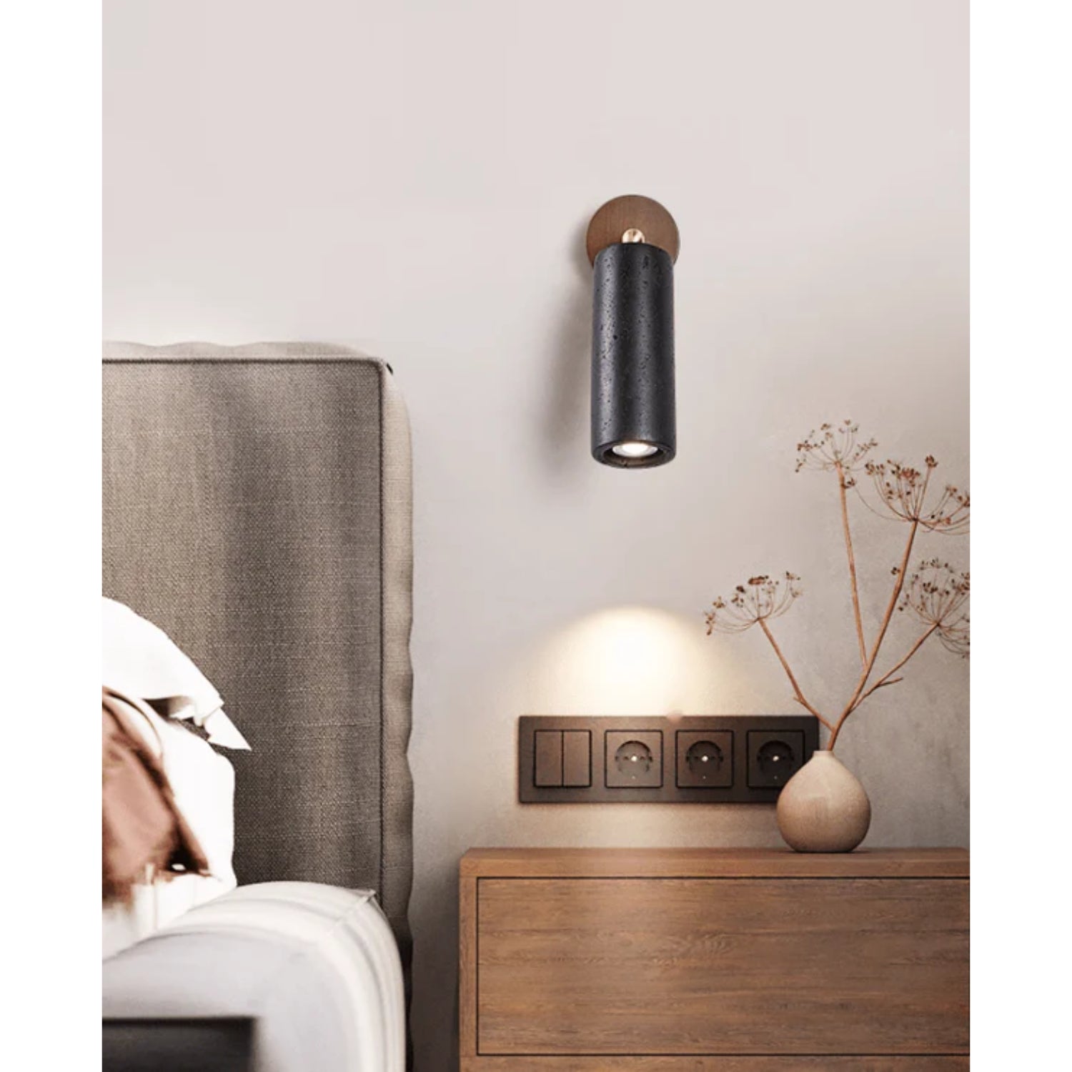 Casimo Natural Stone Wall Light