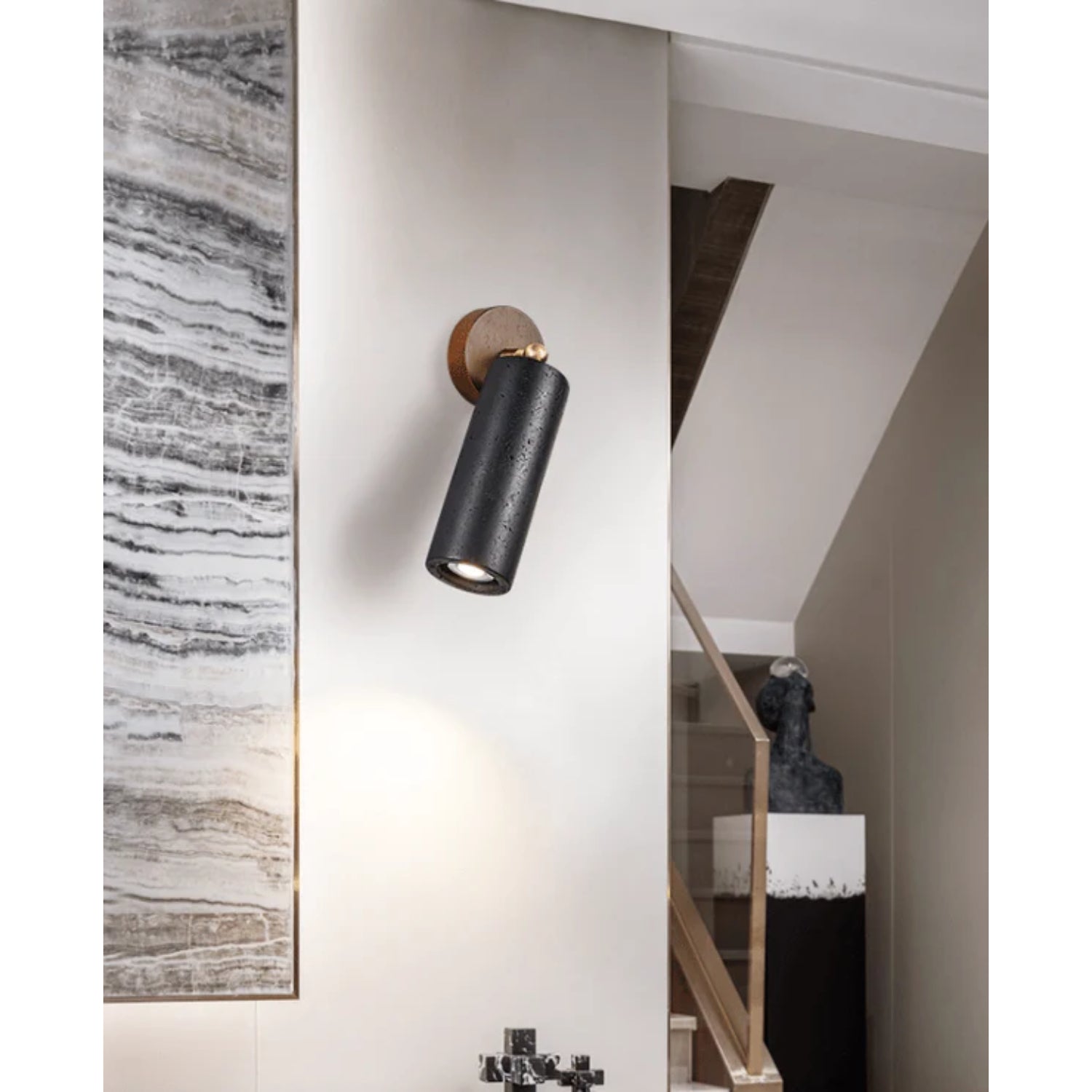 Casimo Natural Stone Wall Light