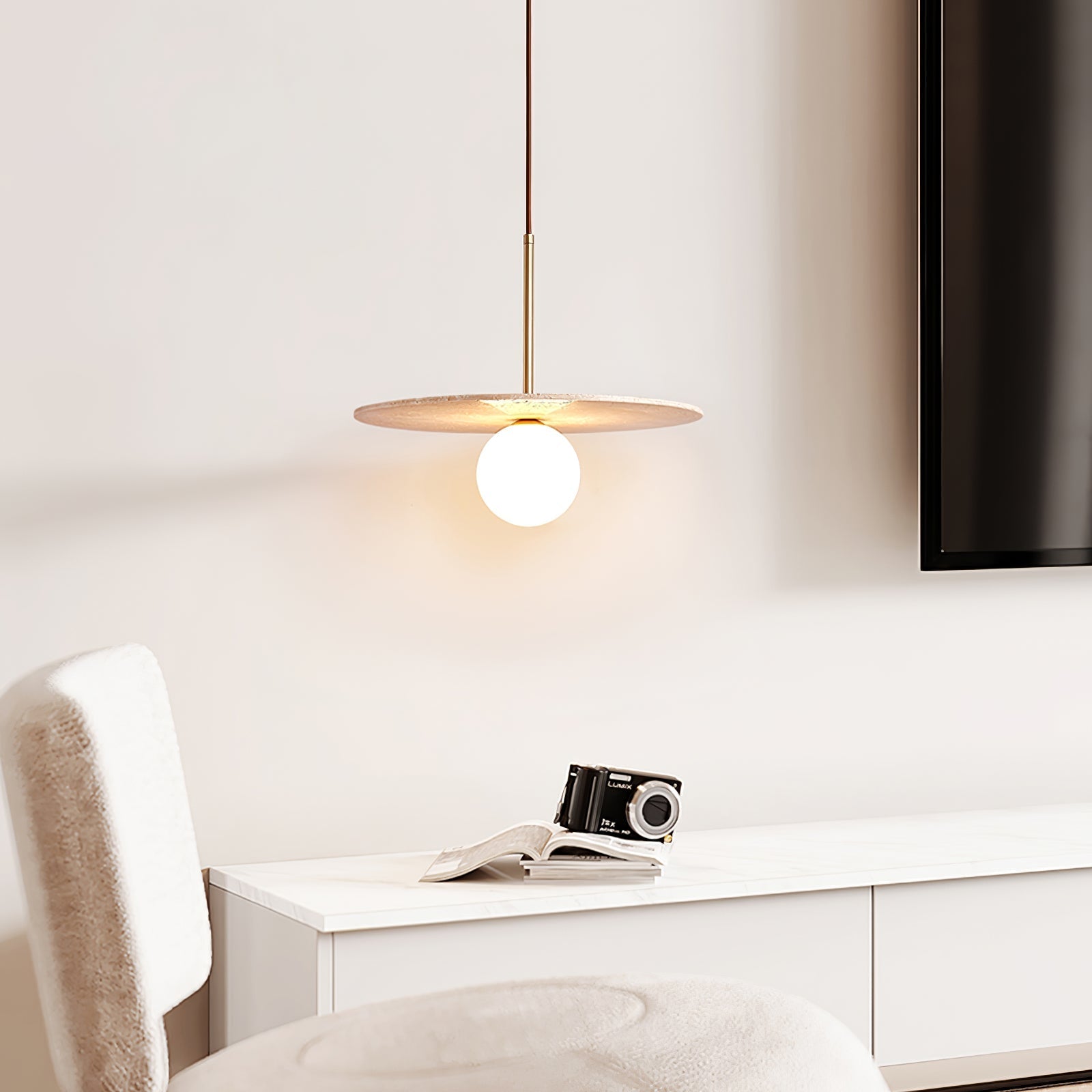 Juvesa Natural Stone Pendant Light
