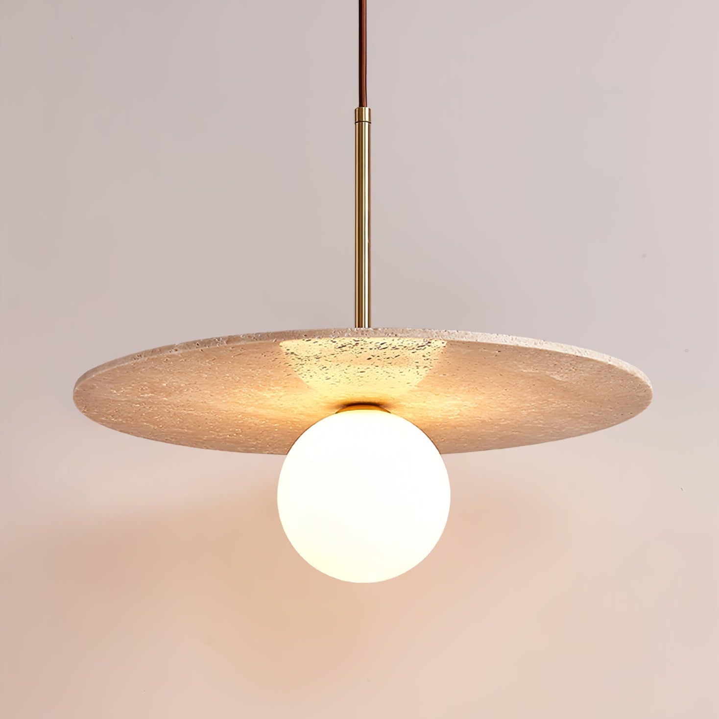 Juvesa Natural Stone Pendant Light