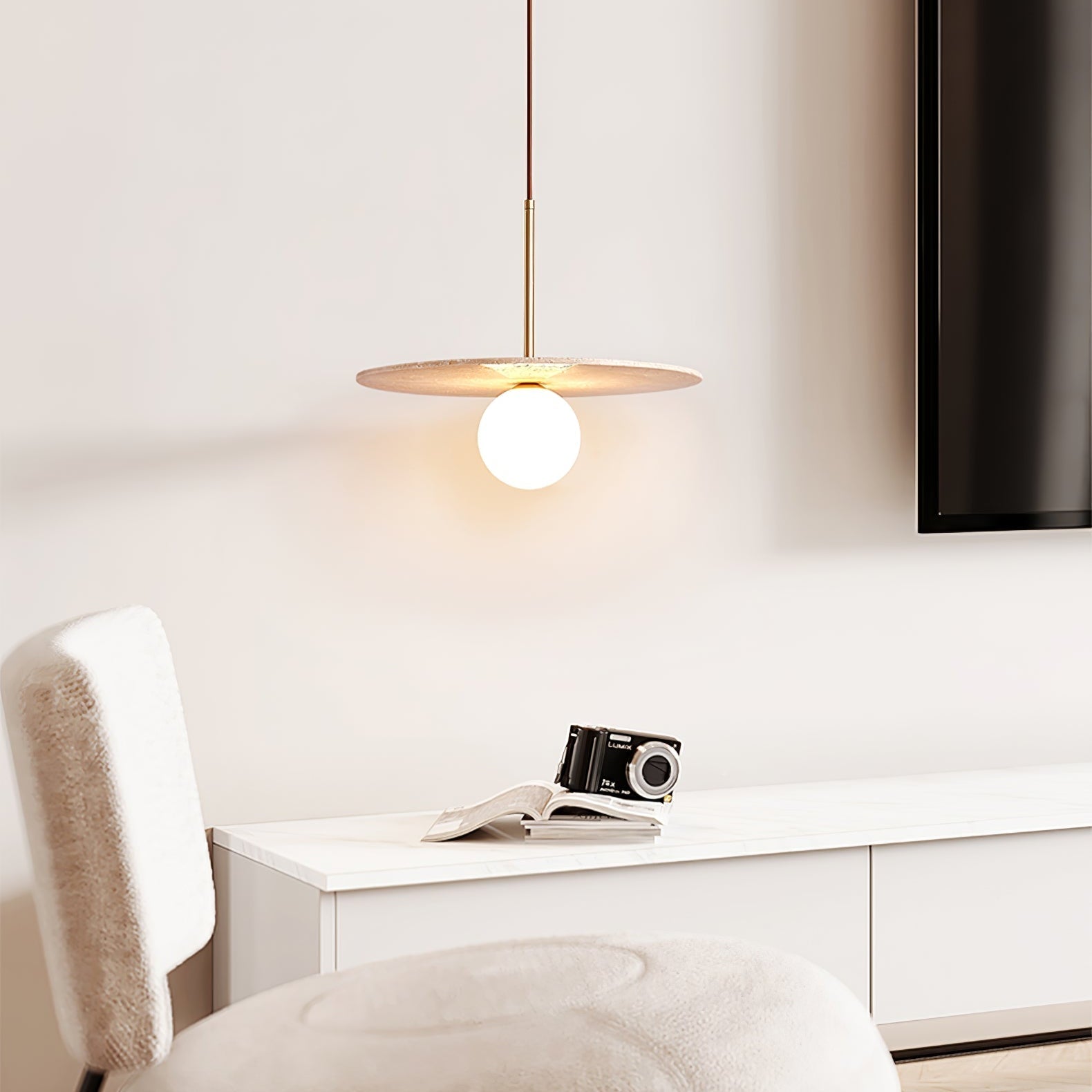 Juvesa Natural Stone Pendant Light