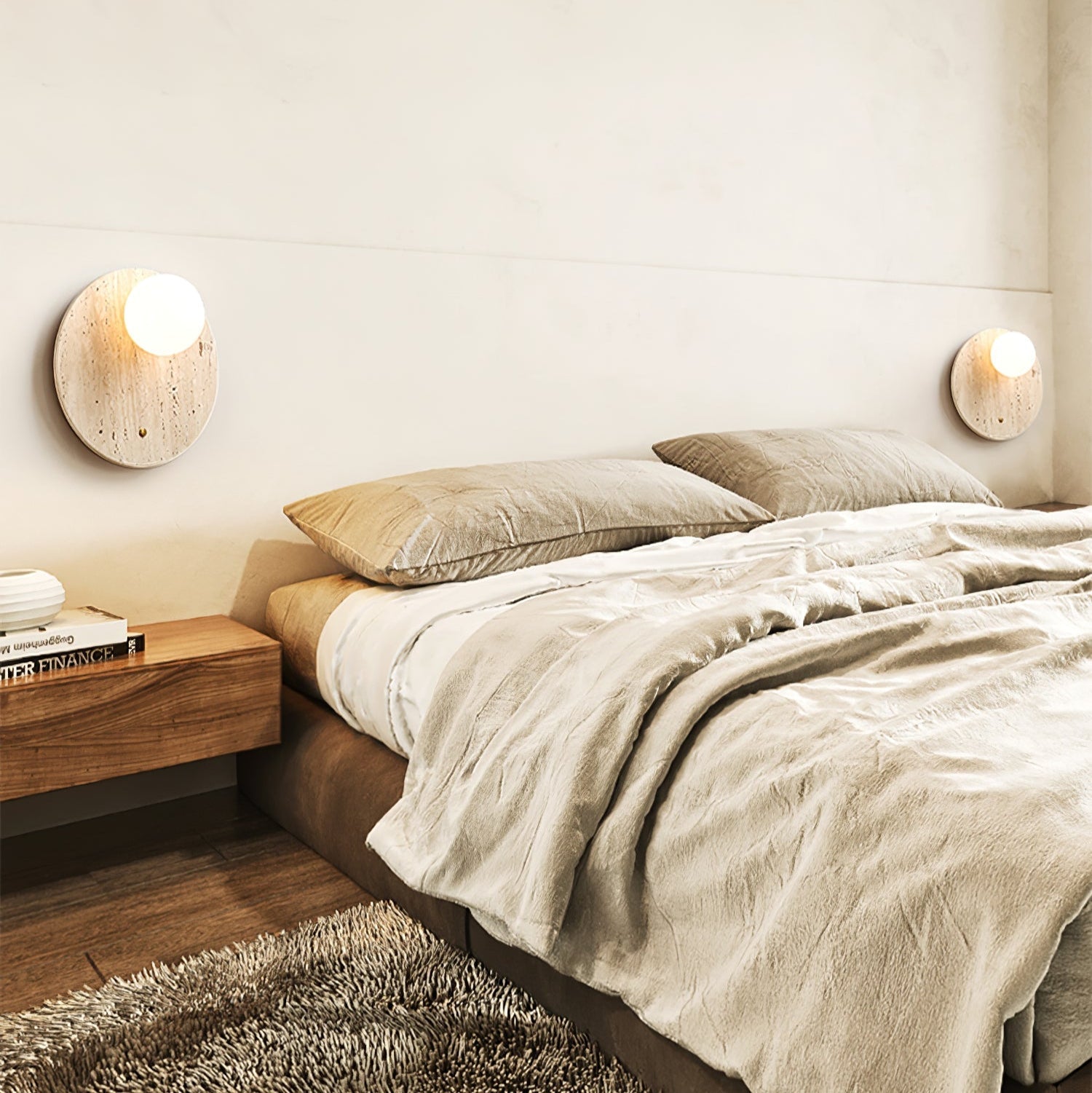 Loteva Natural Stone Wall Light