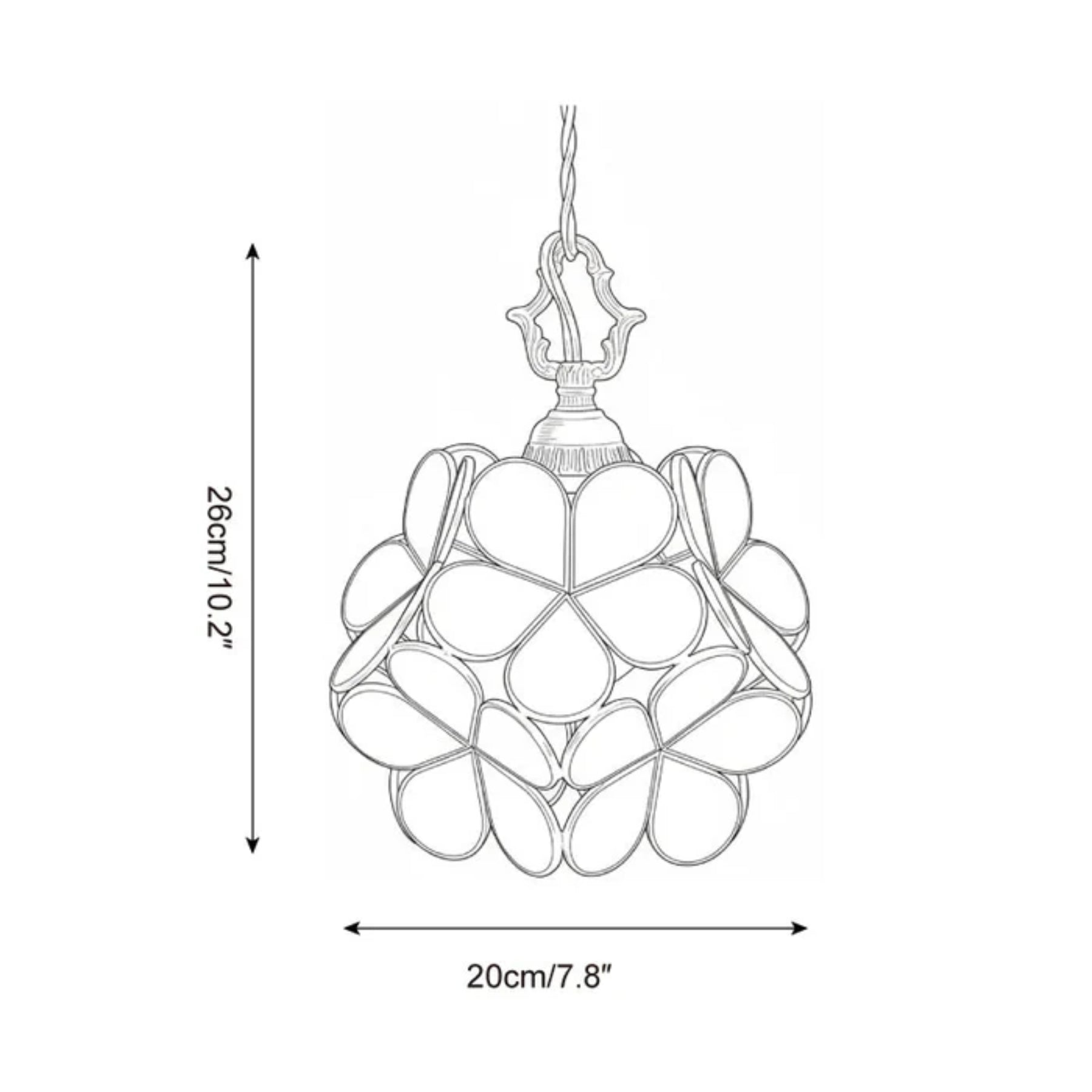 Floyem Flower Arc Pendant Light
