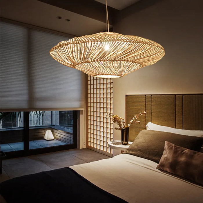 Lanzeo Rattan Pendant Light