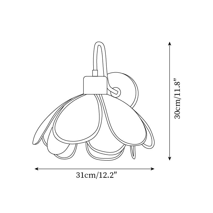 Forali Flower Wall Light