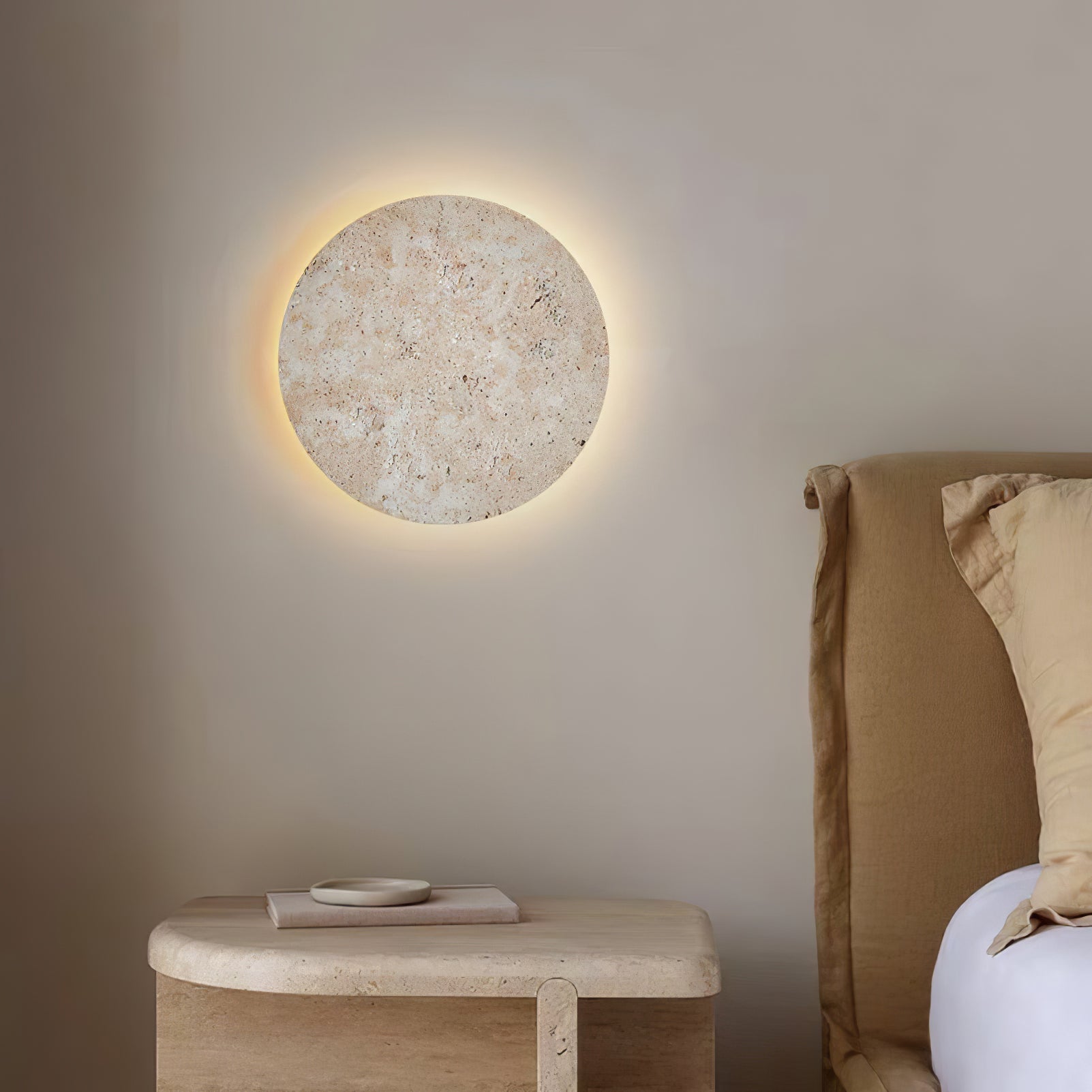 Circlon Travertine Wall Light