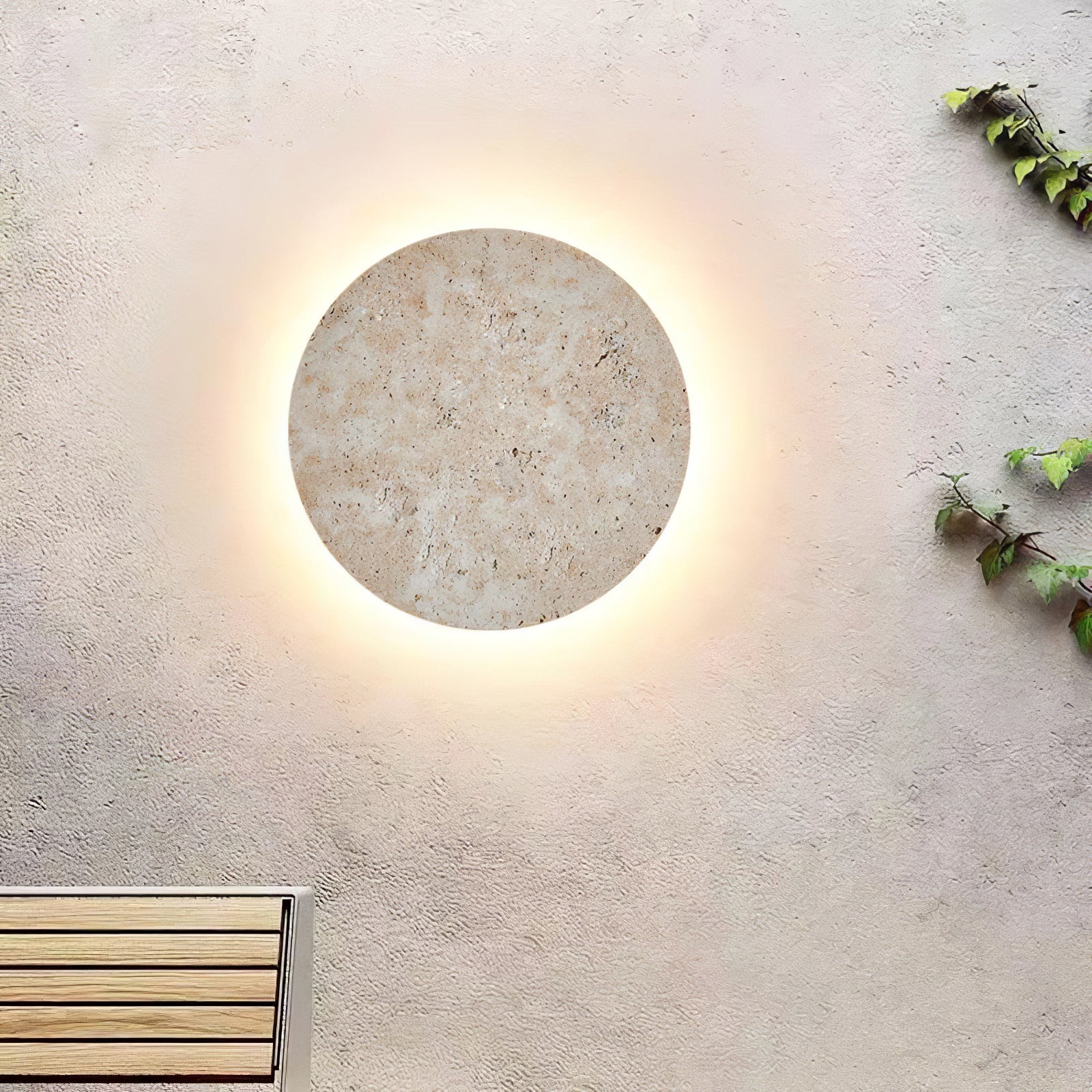 Circlon Travertine Wall Light