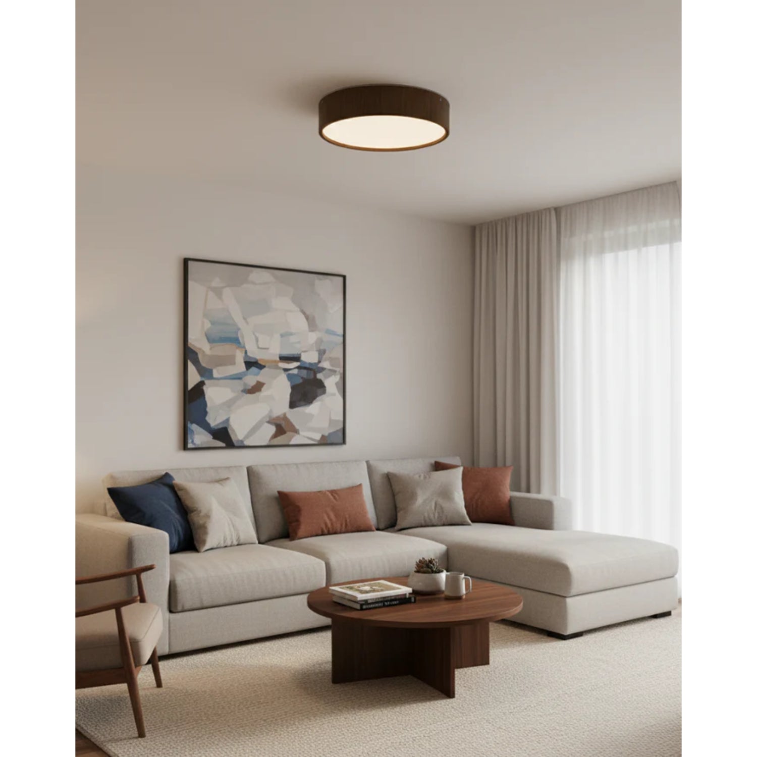 Clazo Wooden Japandi Style Ceiling Light