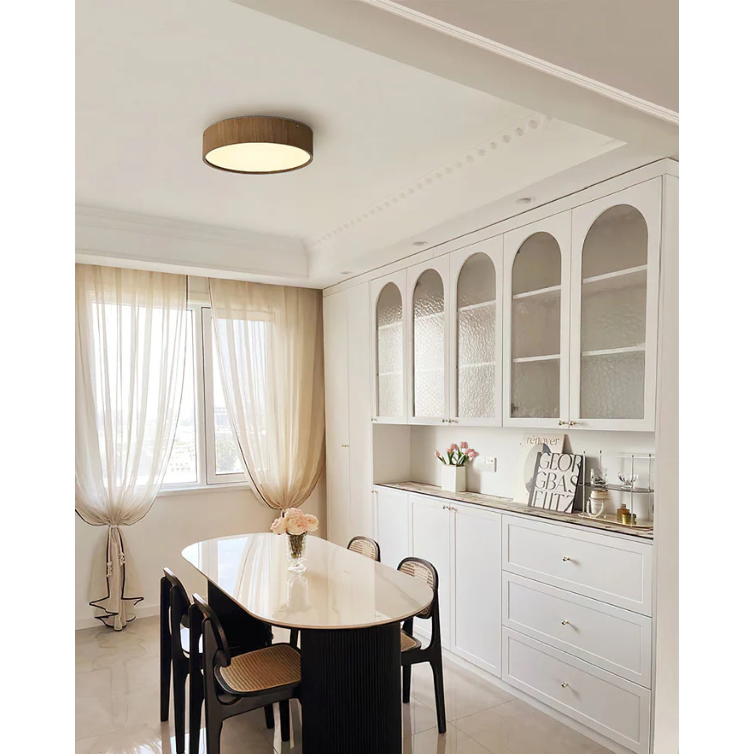 Clazo Wooden Japandi Style Ceiling Light