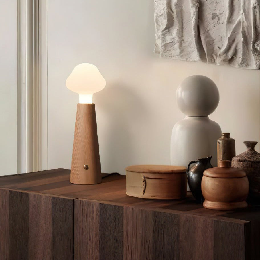Mooshy Wooden Table Lamp