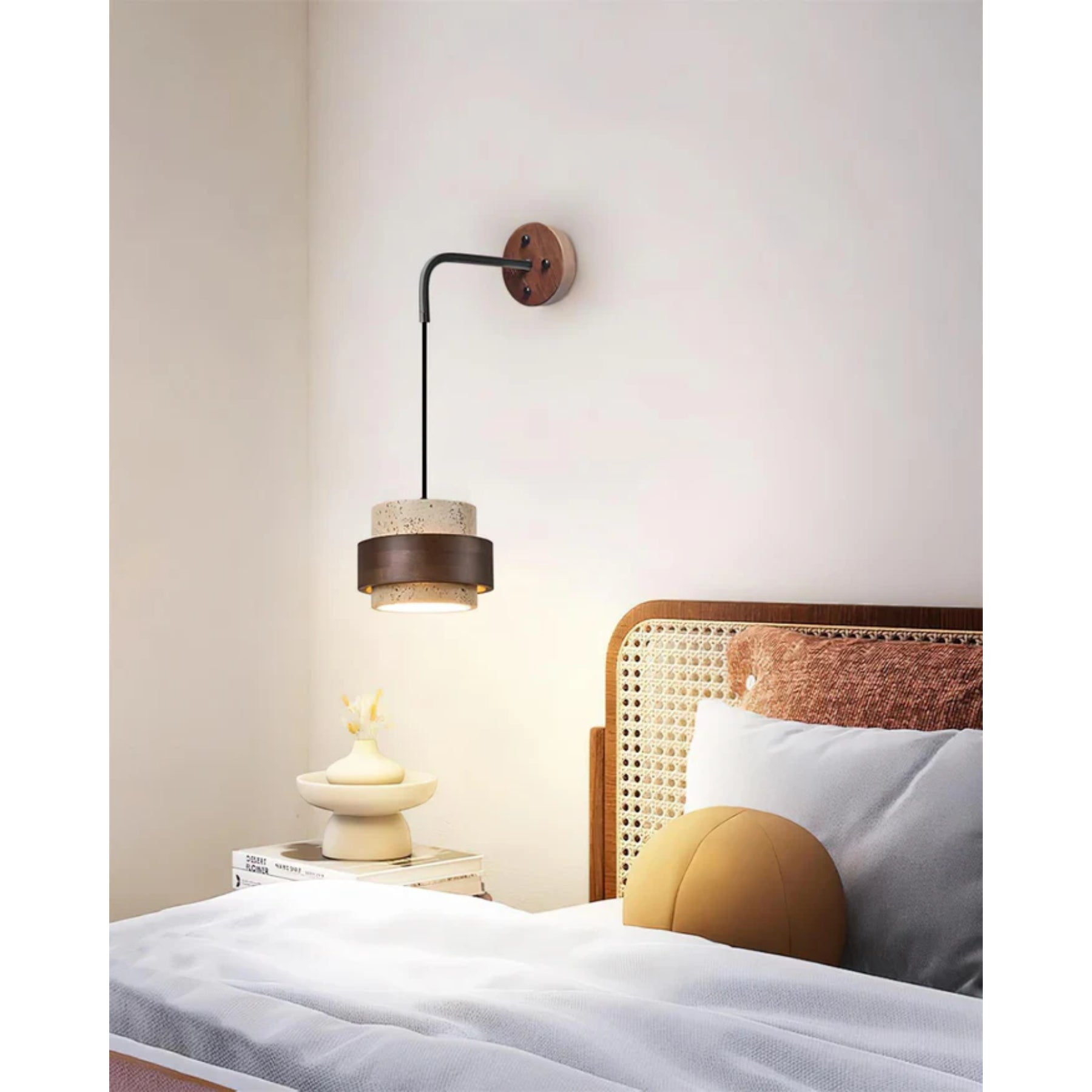 Juvetta Travertine Wall Light