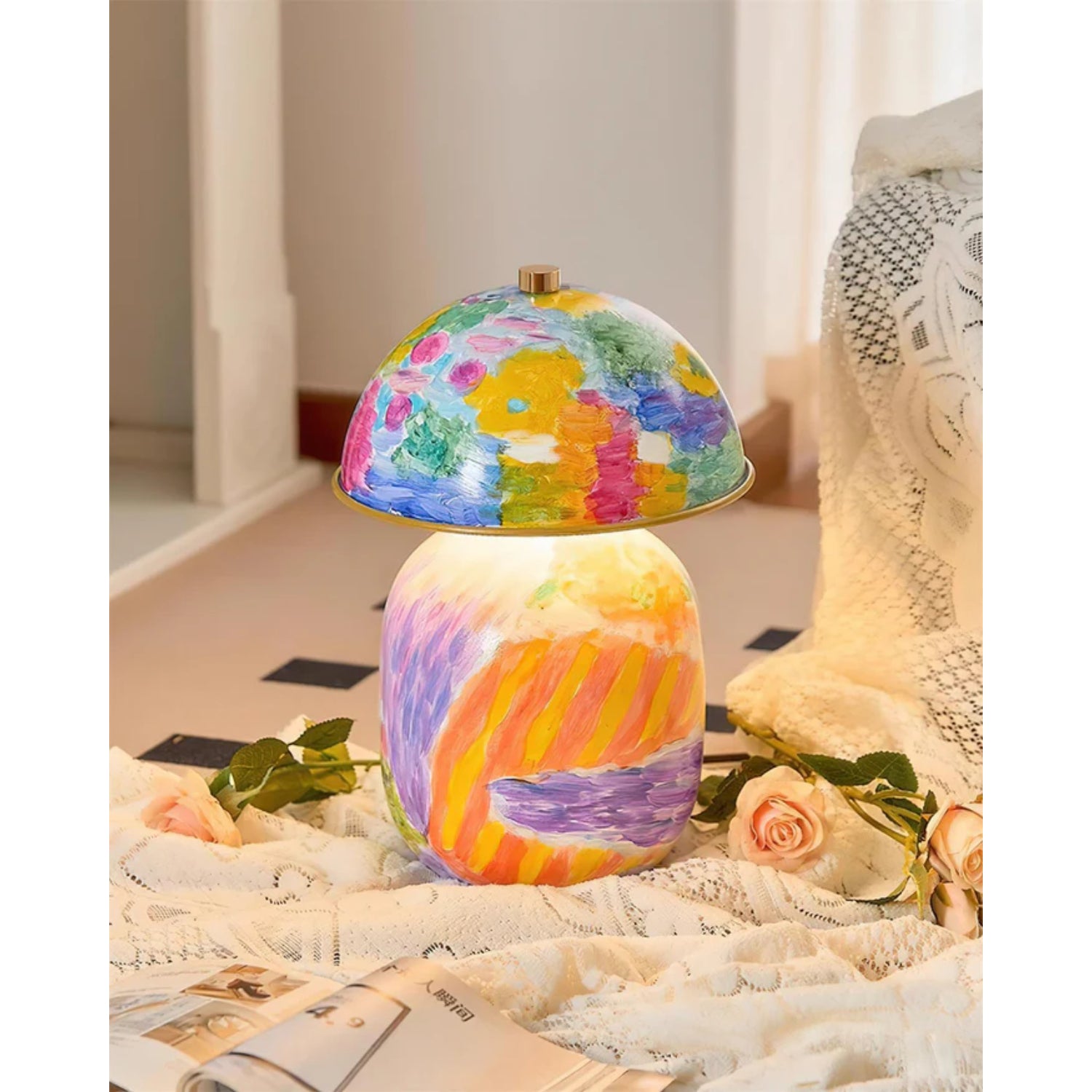 Celo Painted Table Lamp
