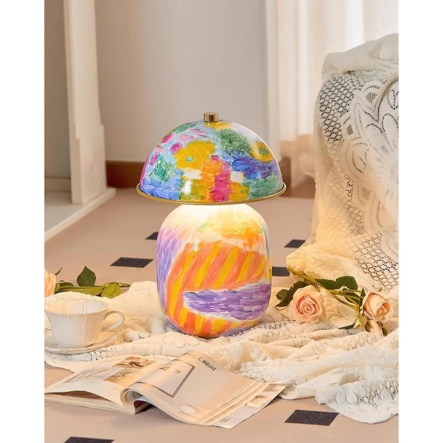 Celo Painted Table Lamp