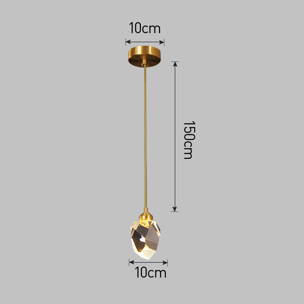 Raindrop Gold Accent Pendant Light