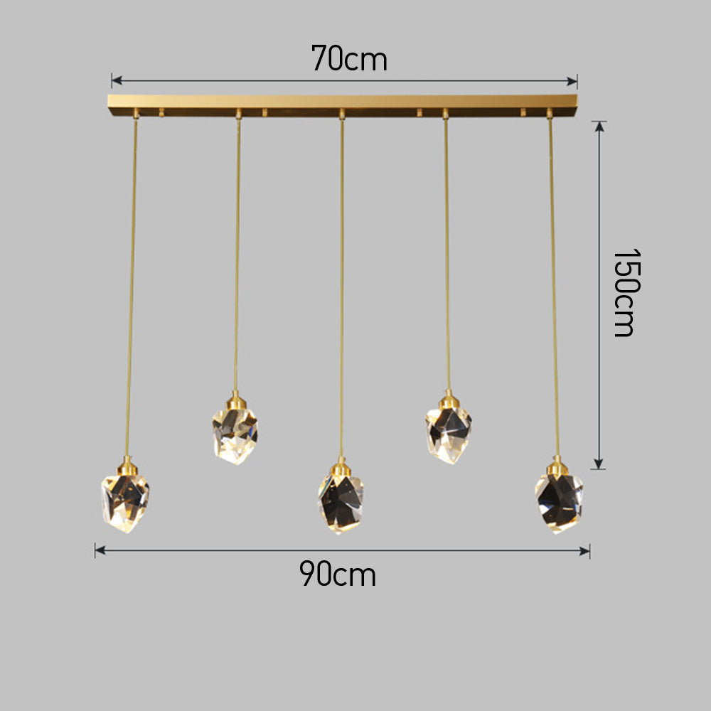 Raindrop Gold Accent Pendant Light