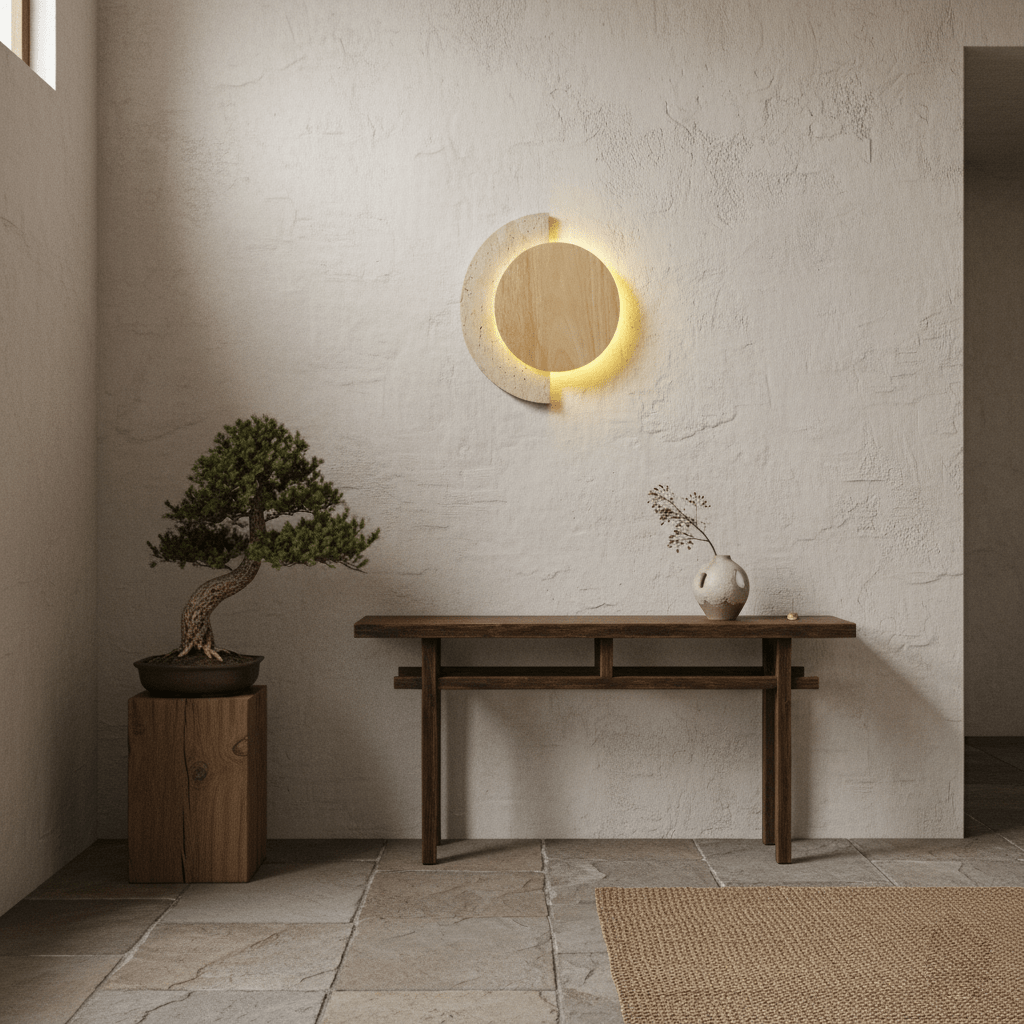 Hesco Travertine Wall Light