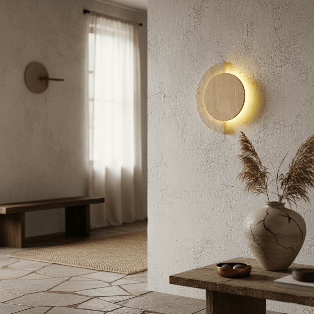 Hesco Travertine Wall Light