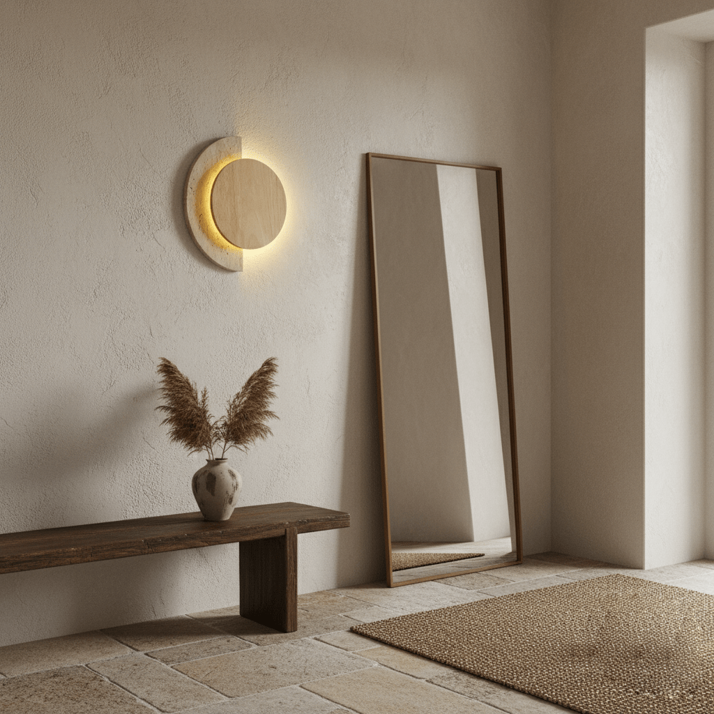 Hesco Travertine Wall Light