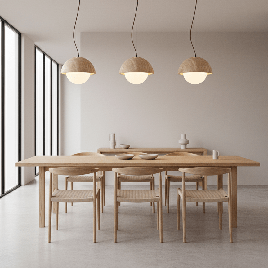 Meresci Natural Stone Pendant Light