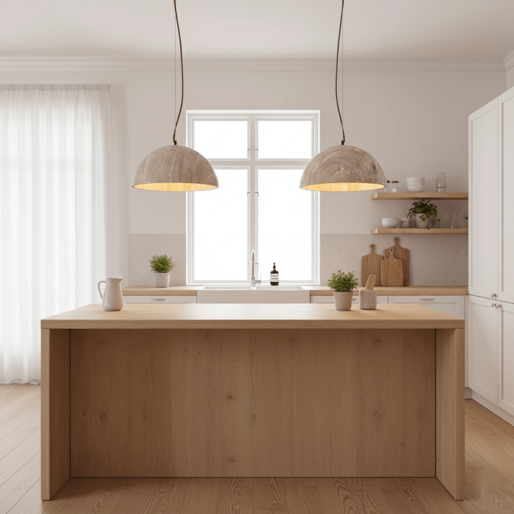Meresci Natural Stone Pendant Light