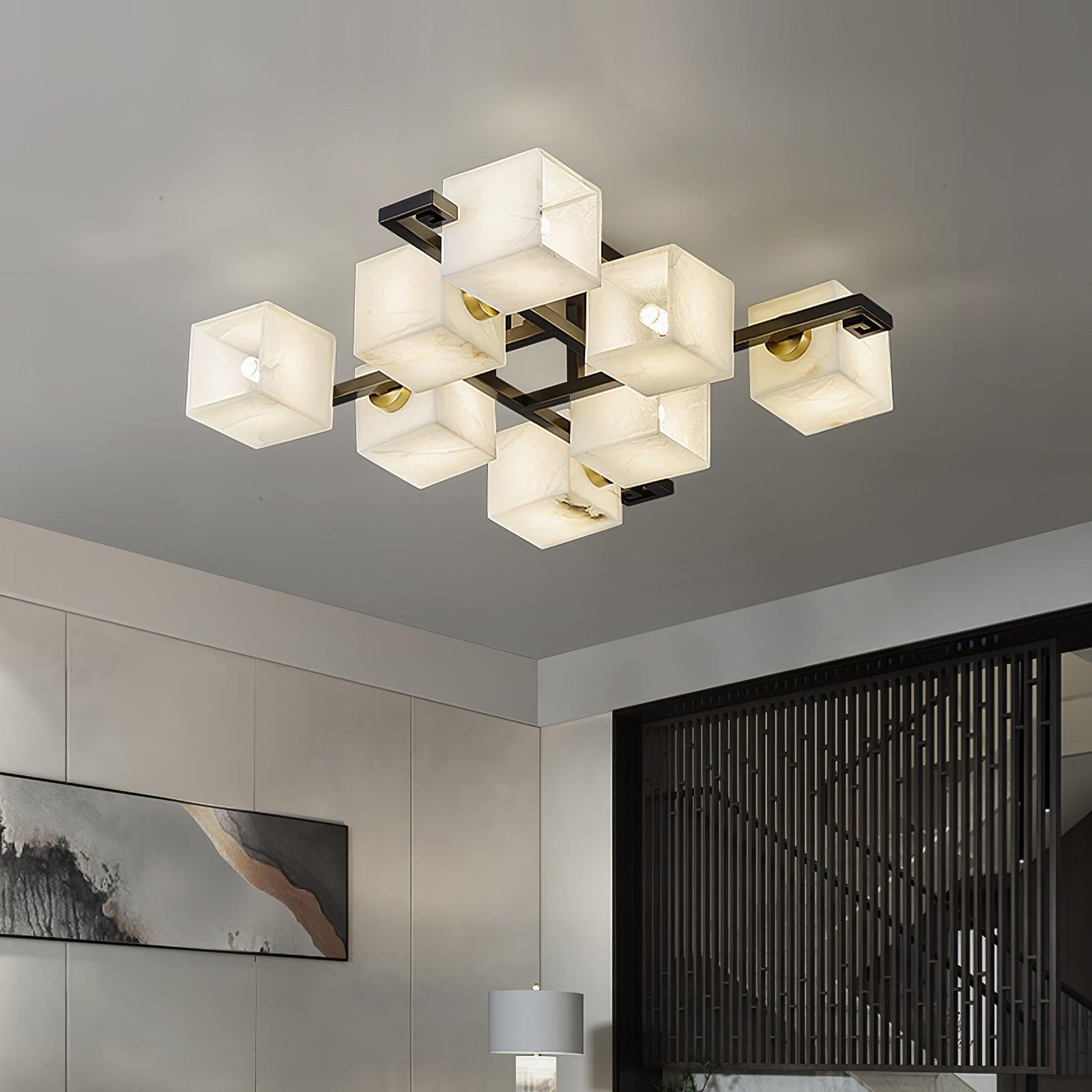 Cubilis Alabaster Ceiling Light