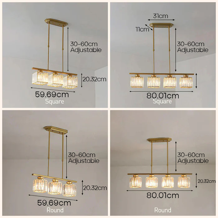 Scandinavian Multi-Head Pendant Light