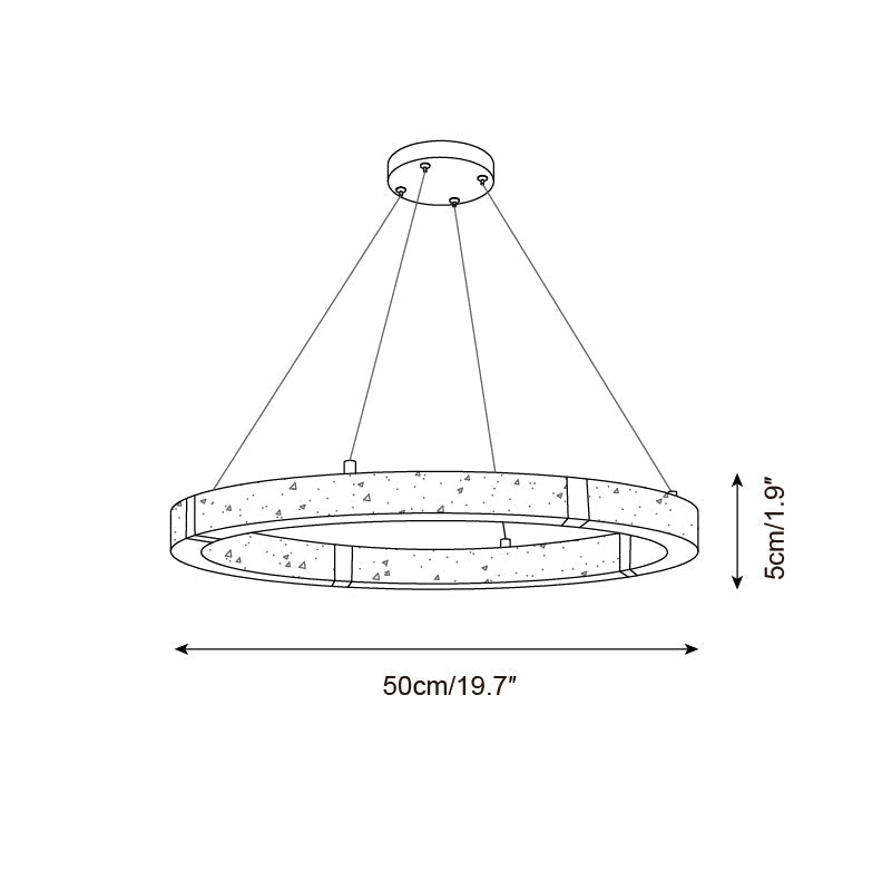 Dinalores Travertine Pendant Light