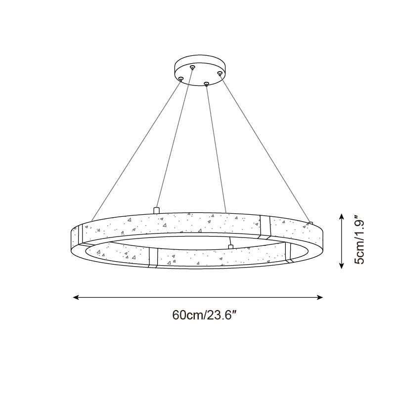 Dinalores Travertine Pendant Light