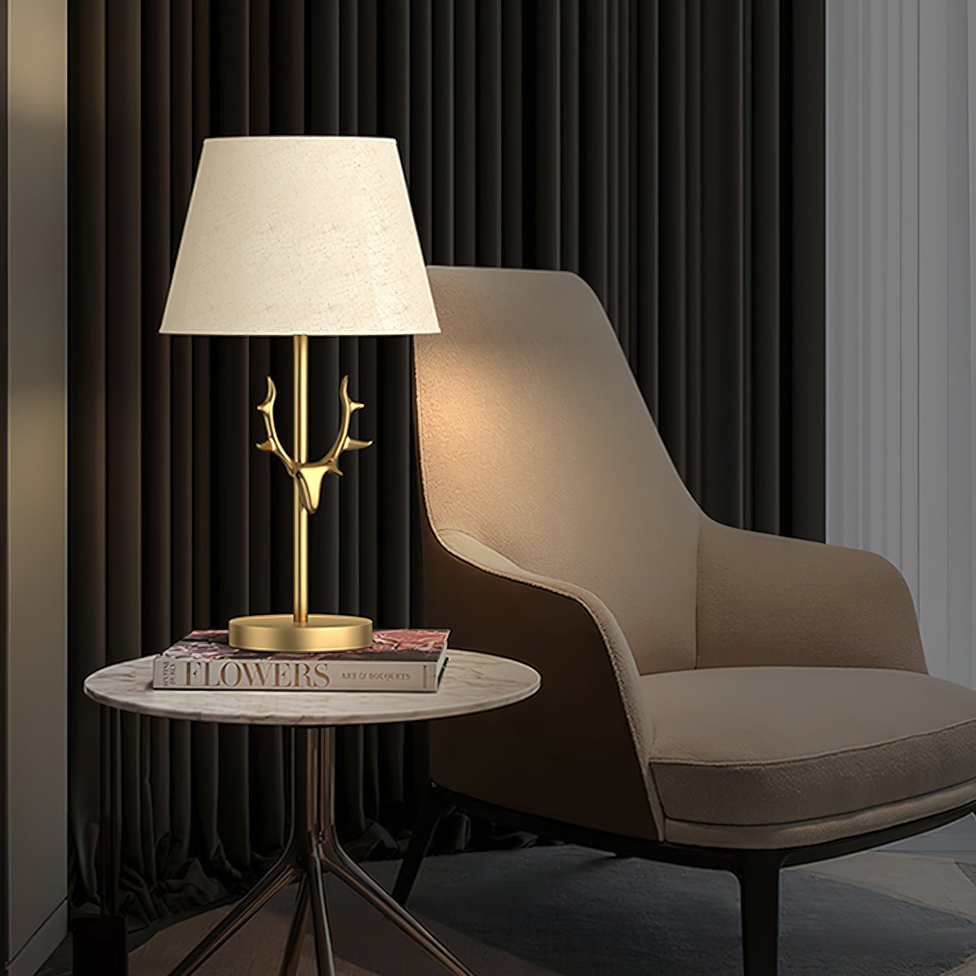 Darlo Stag Antler Table Lamp