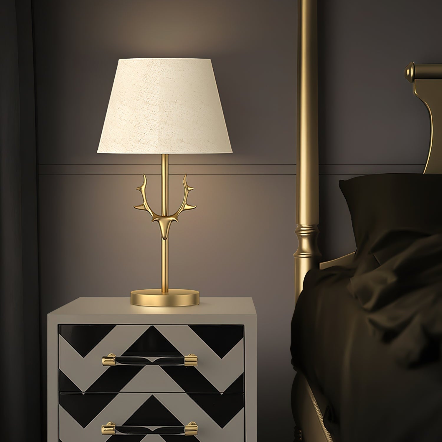 Darlo Stag Antler Table Lamp