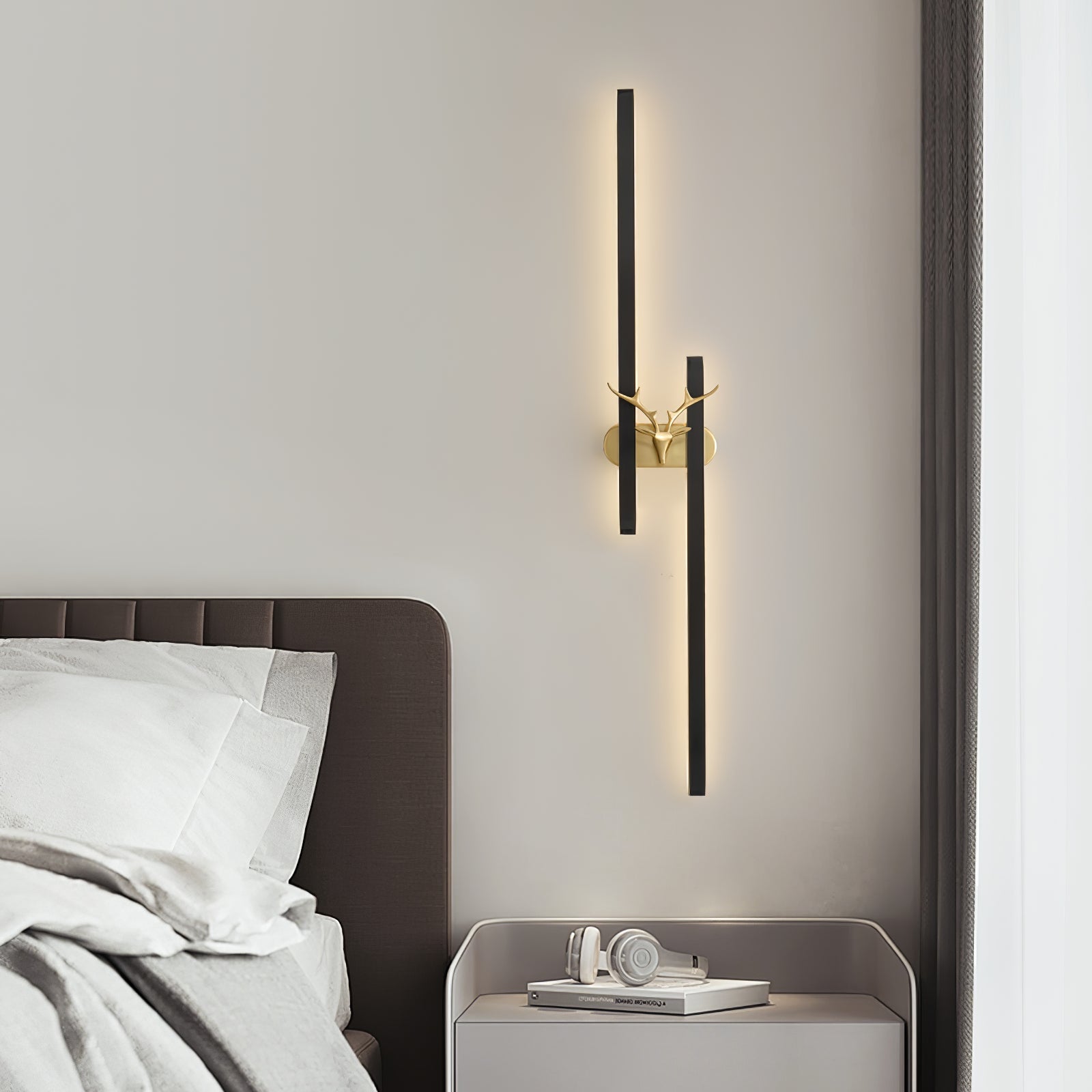 Brass Deer Design Wall Light