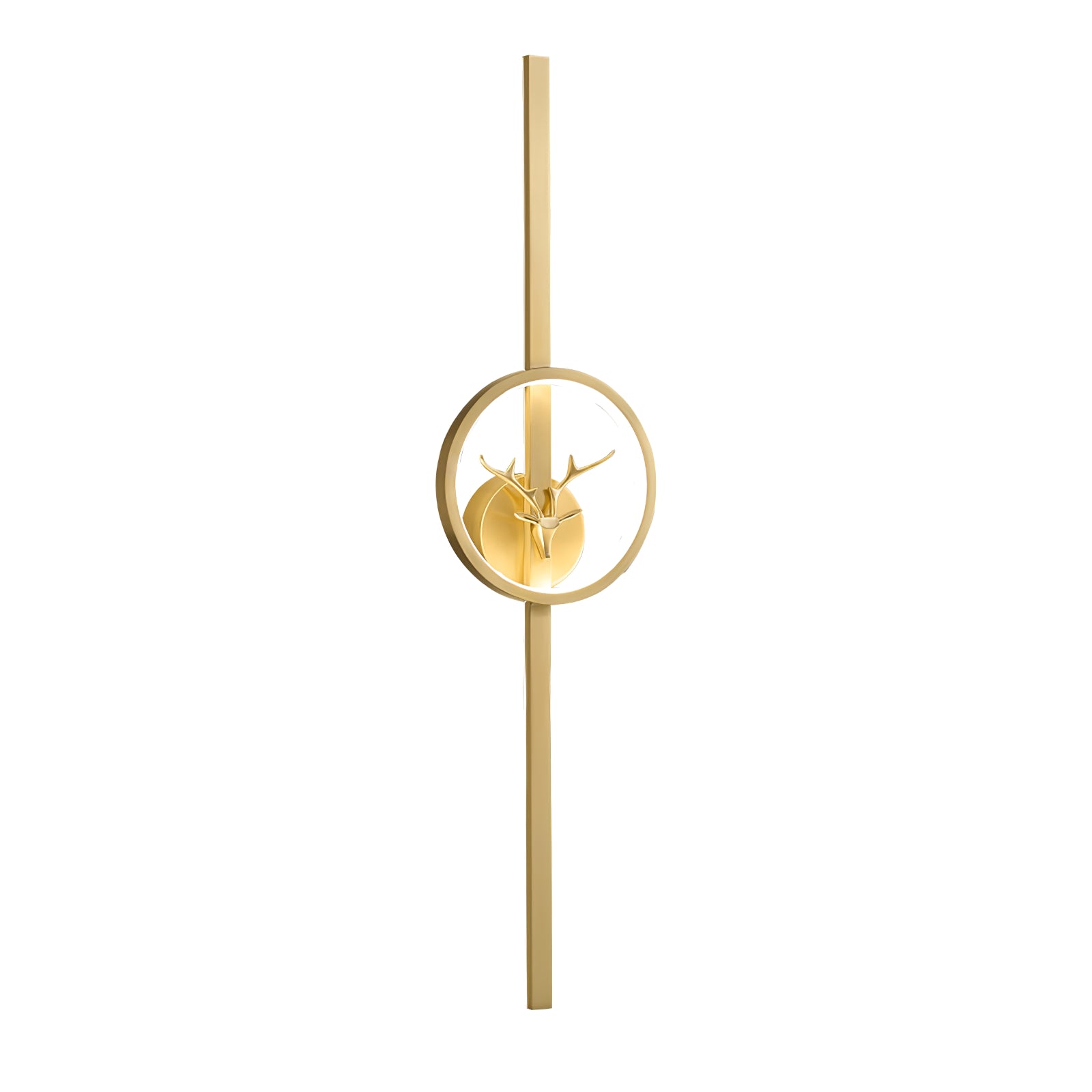 Brass Deer Design Wall Light