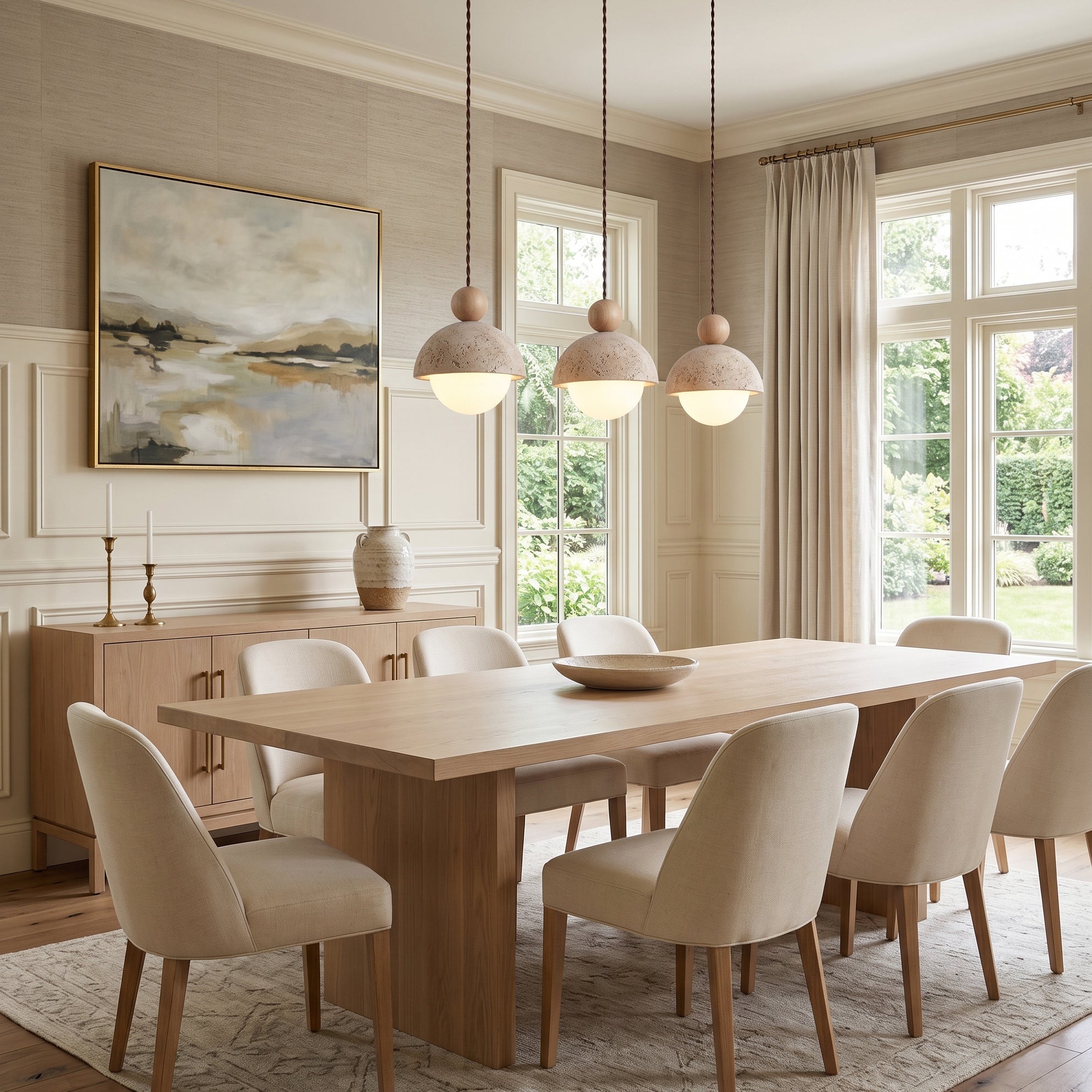 Nordale Travertine Pendant Light