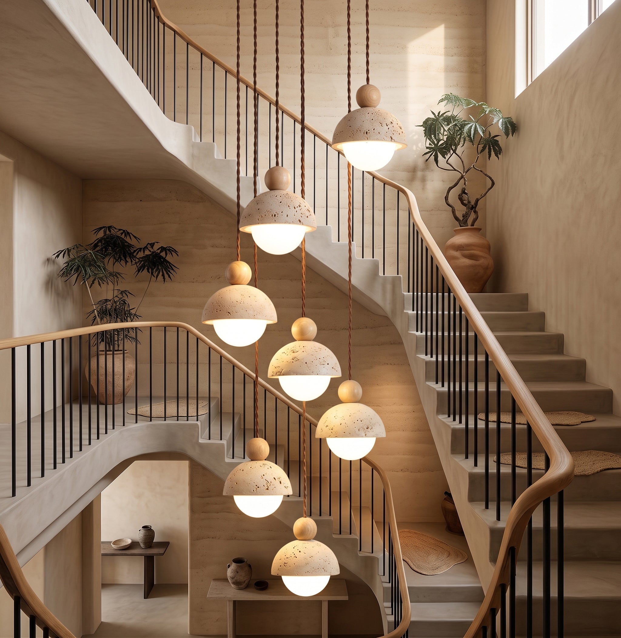 Nordale Travertine Pendant Light