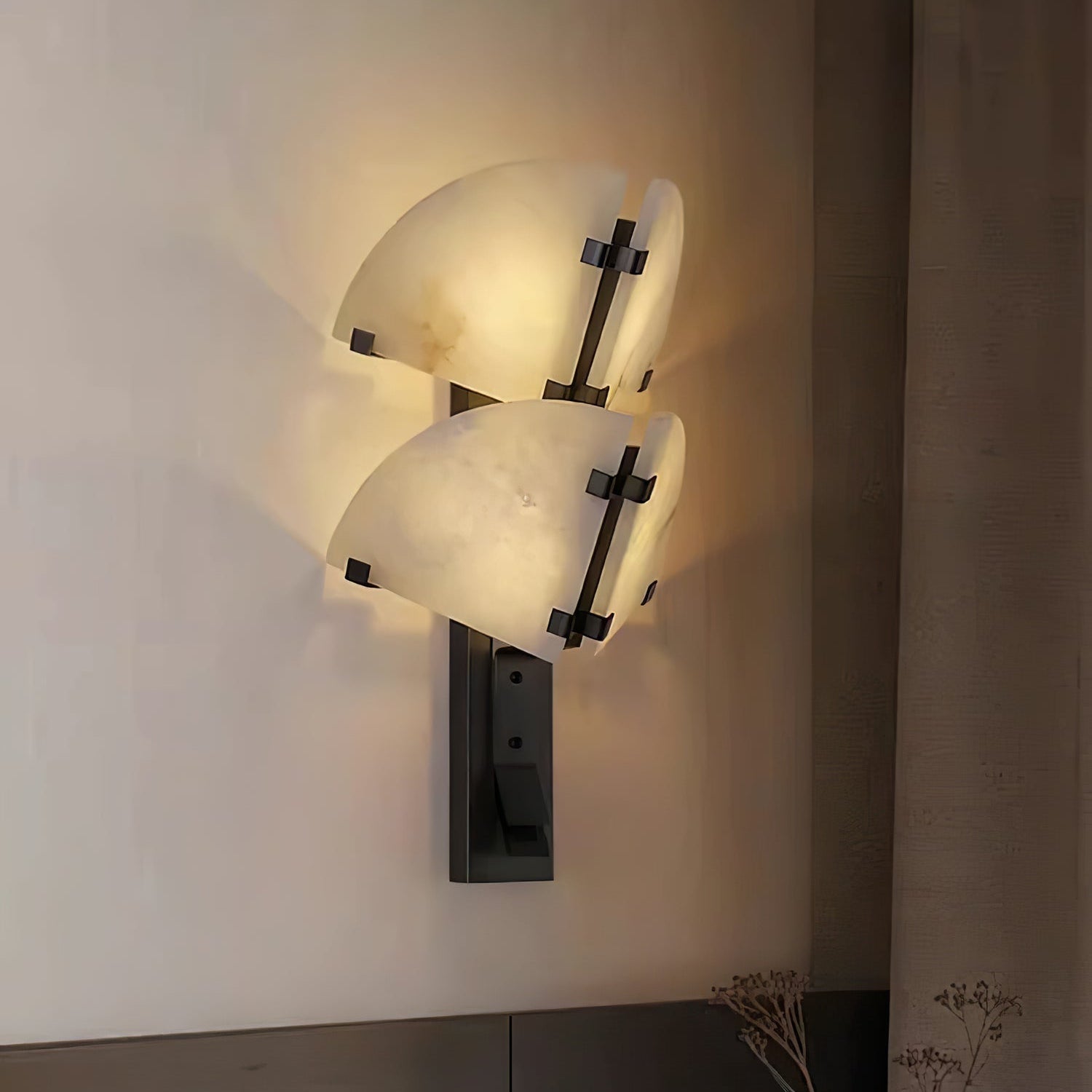 Domes Alabaster Wall Light