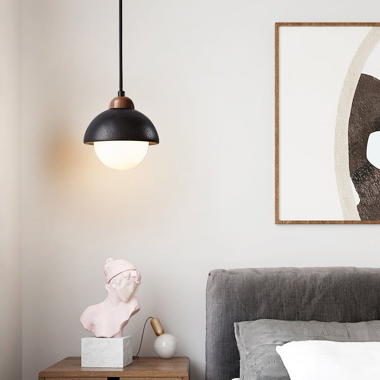 Domos Travertine Pendant Light