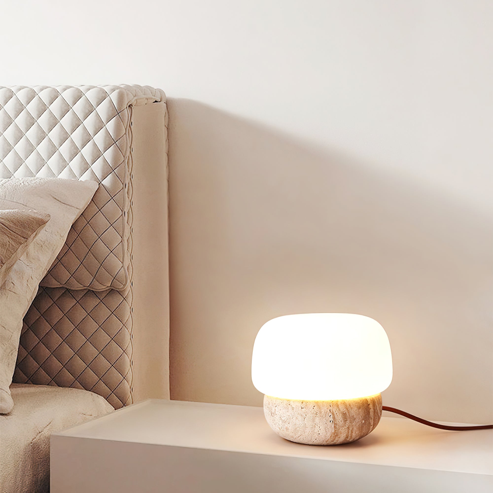 Dondus Travertine Table Lamp