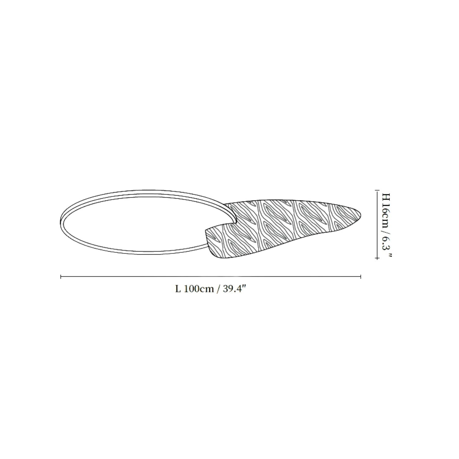 Yollen Disc Wooden Ceiling Light