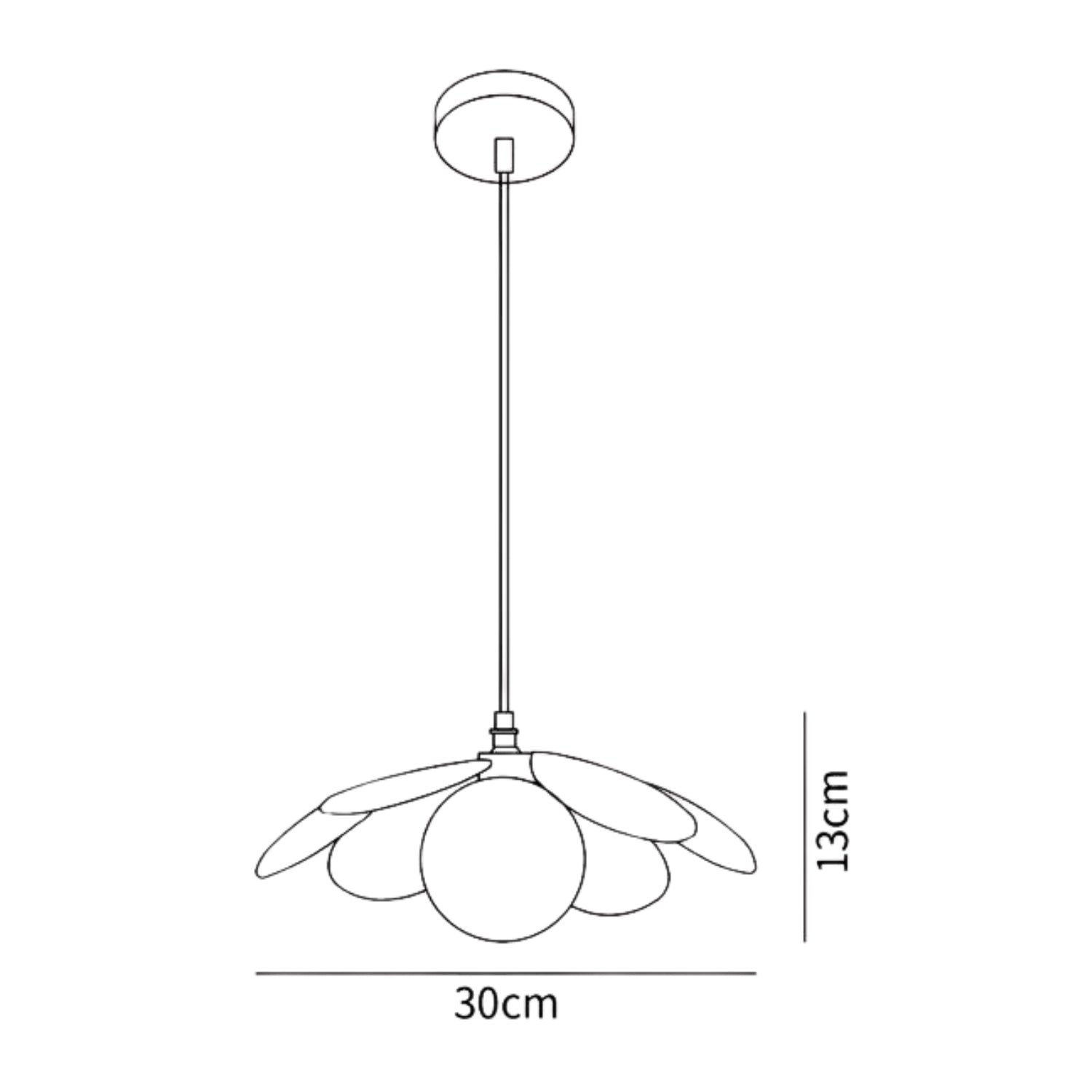 Sevy Flower Pendant Light