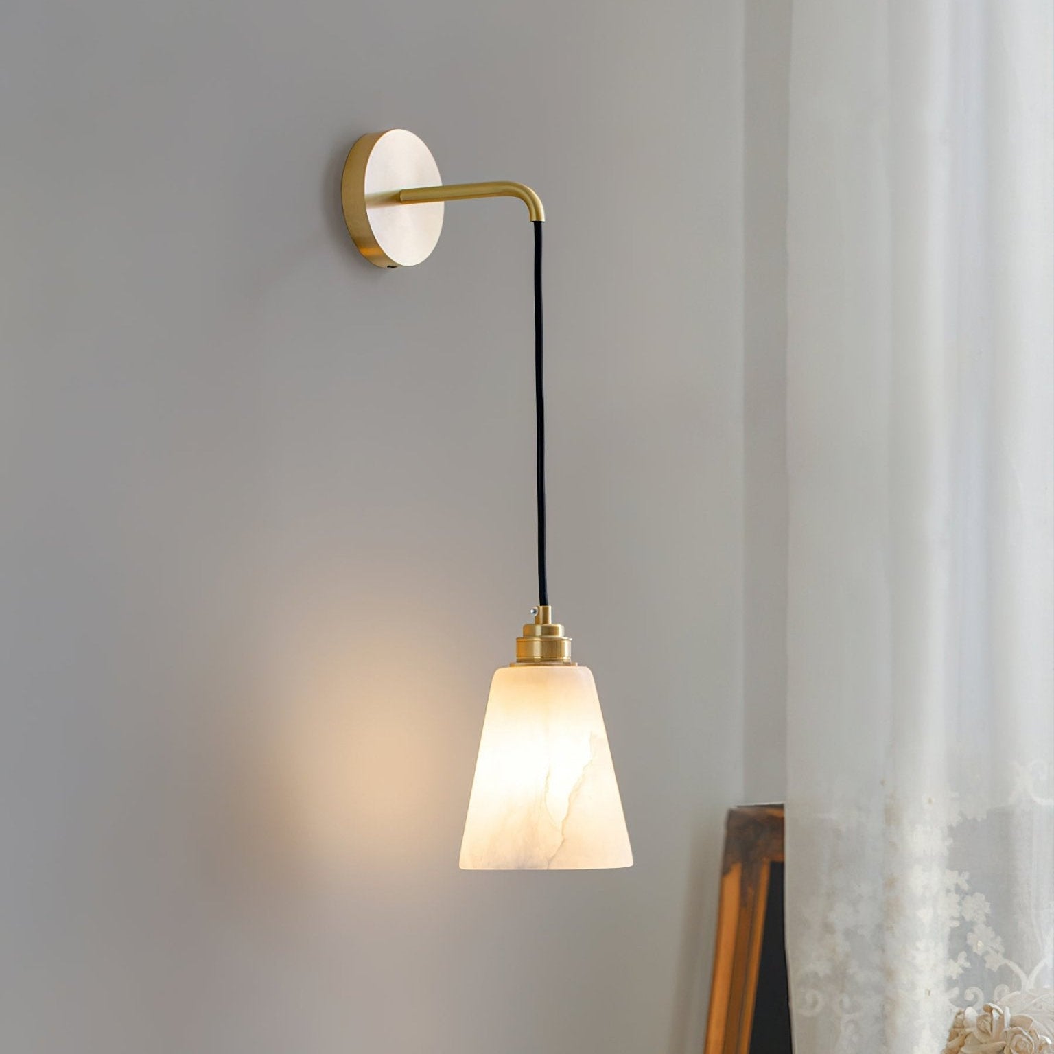 Cublen Pendant Alabaster Wall Light