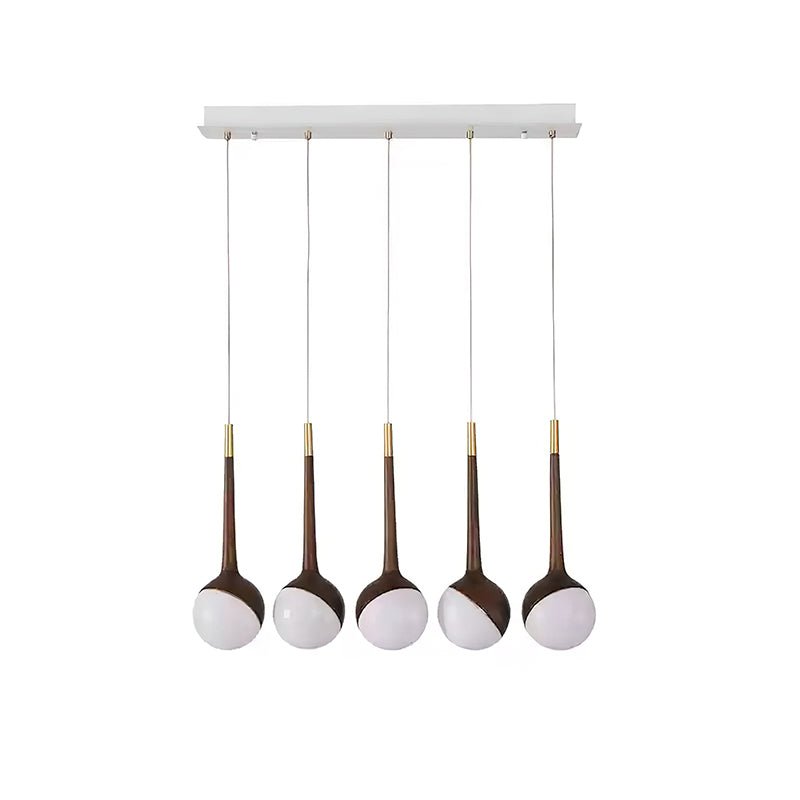 Mossy Drop Wooden Pendant Light