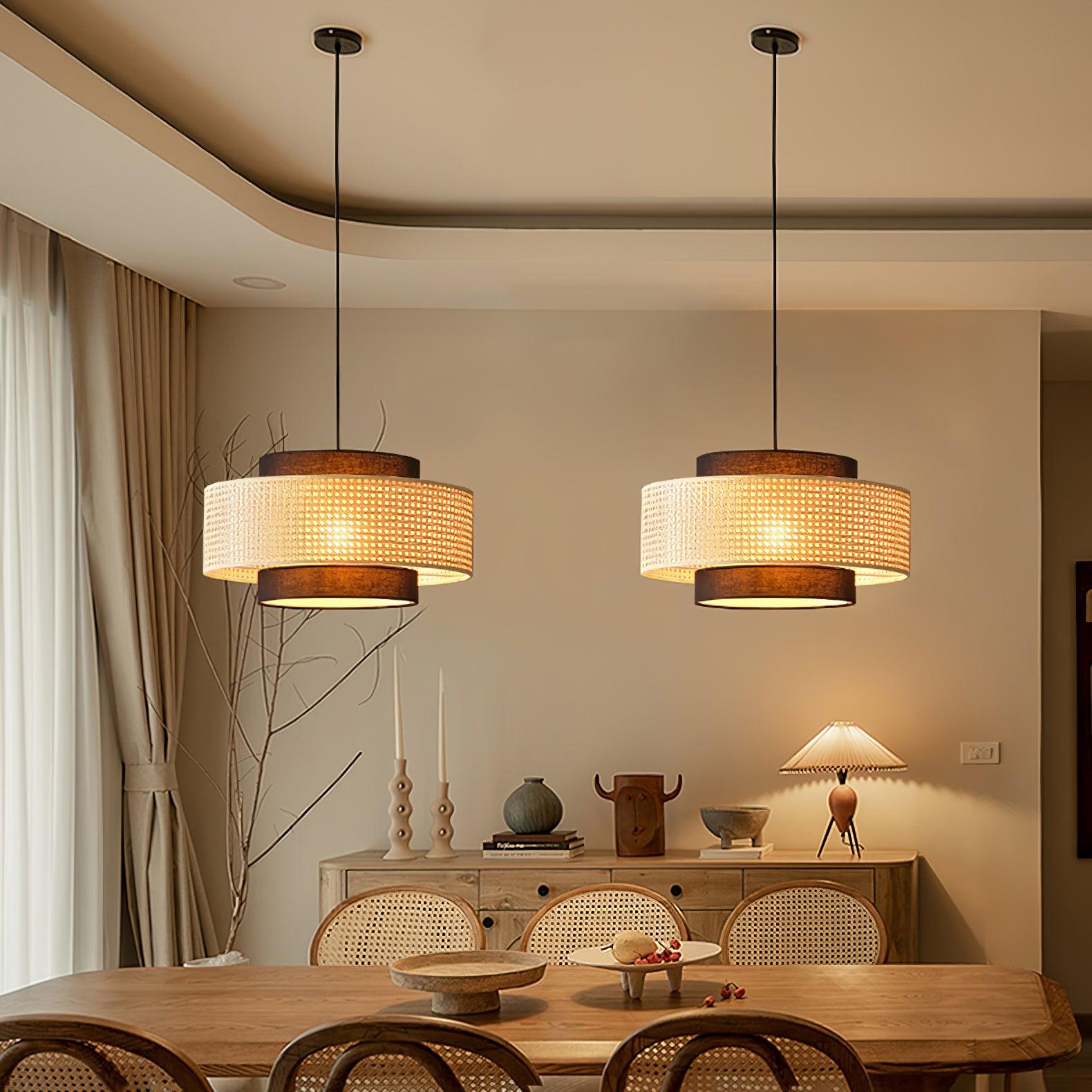 Delurso Japandi Style Pendant Light