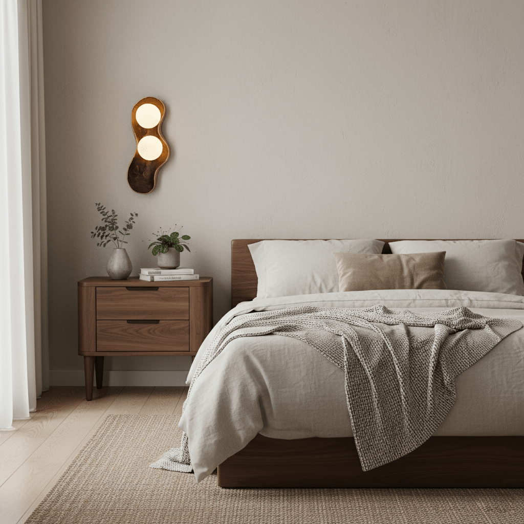 Hescio Wooden Wall Light